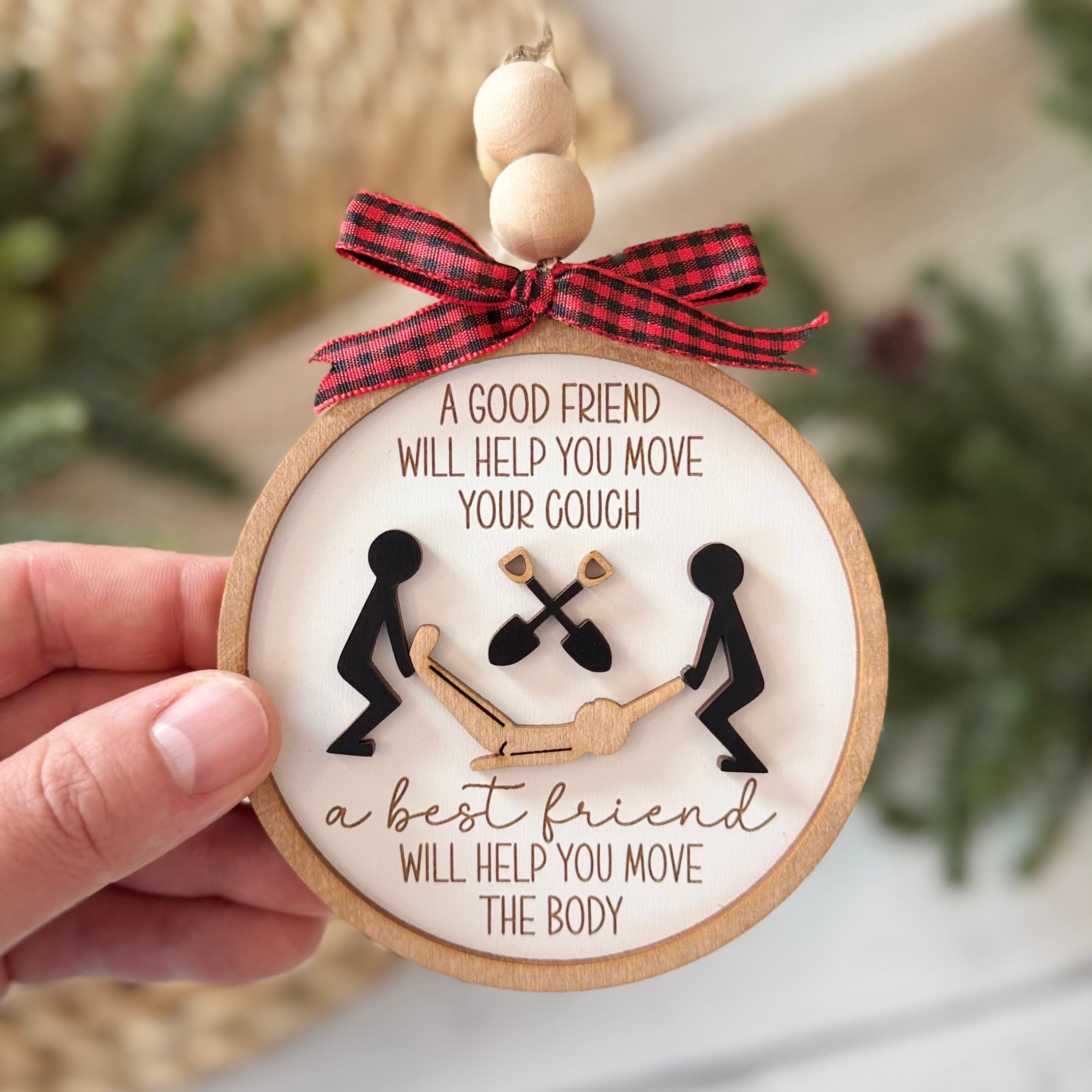 Move the Body Best Friend Christmas Ornament