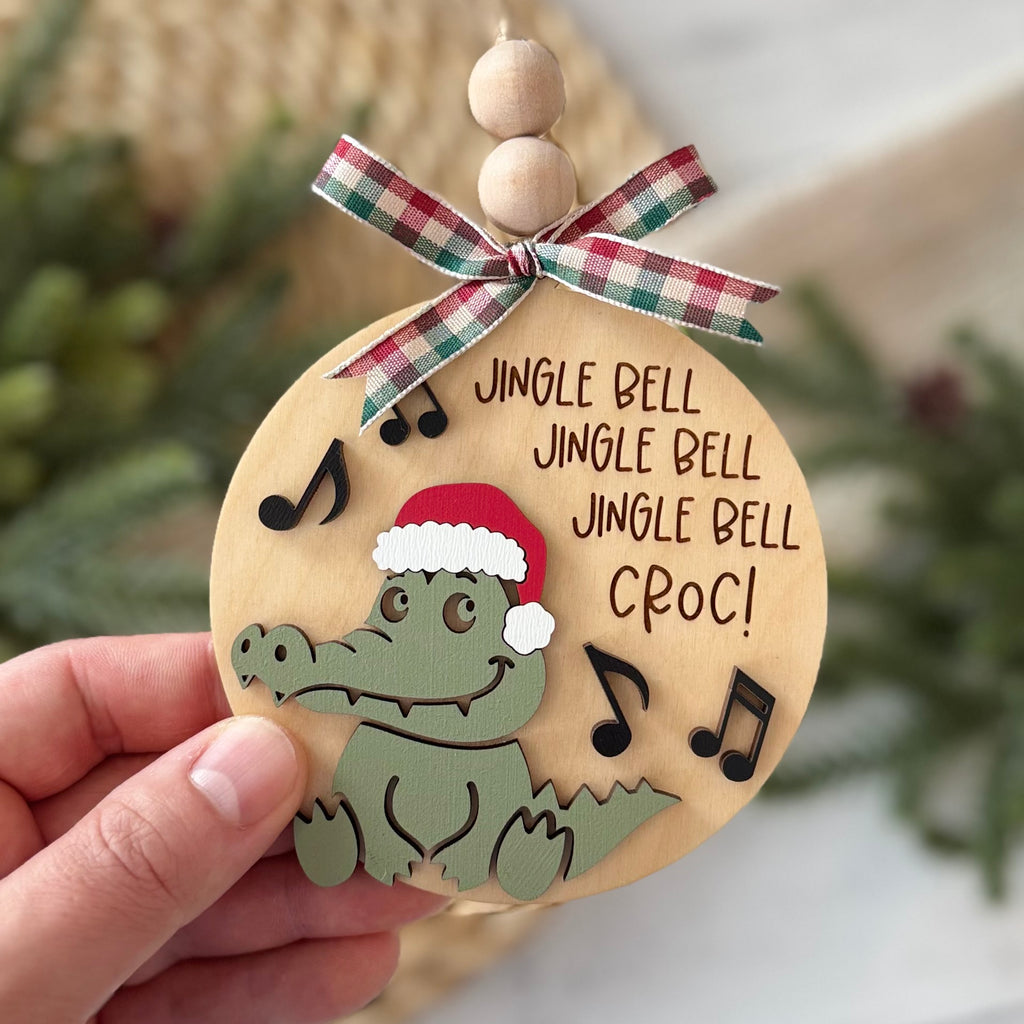 Jingle Bell Croc Christmas Ornament