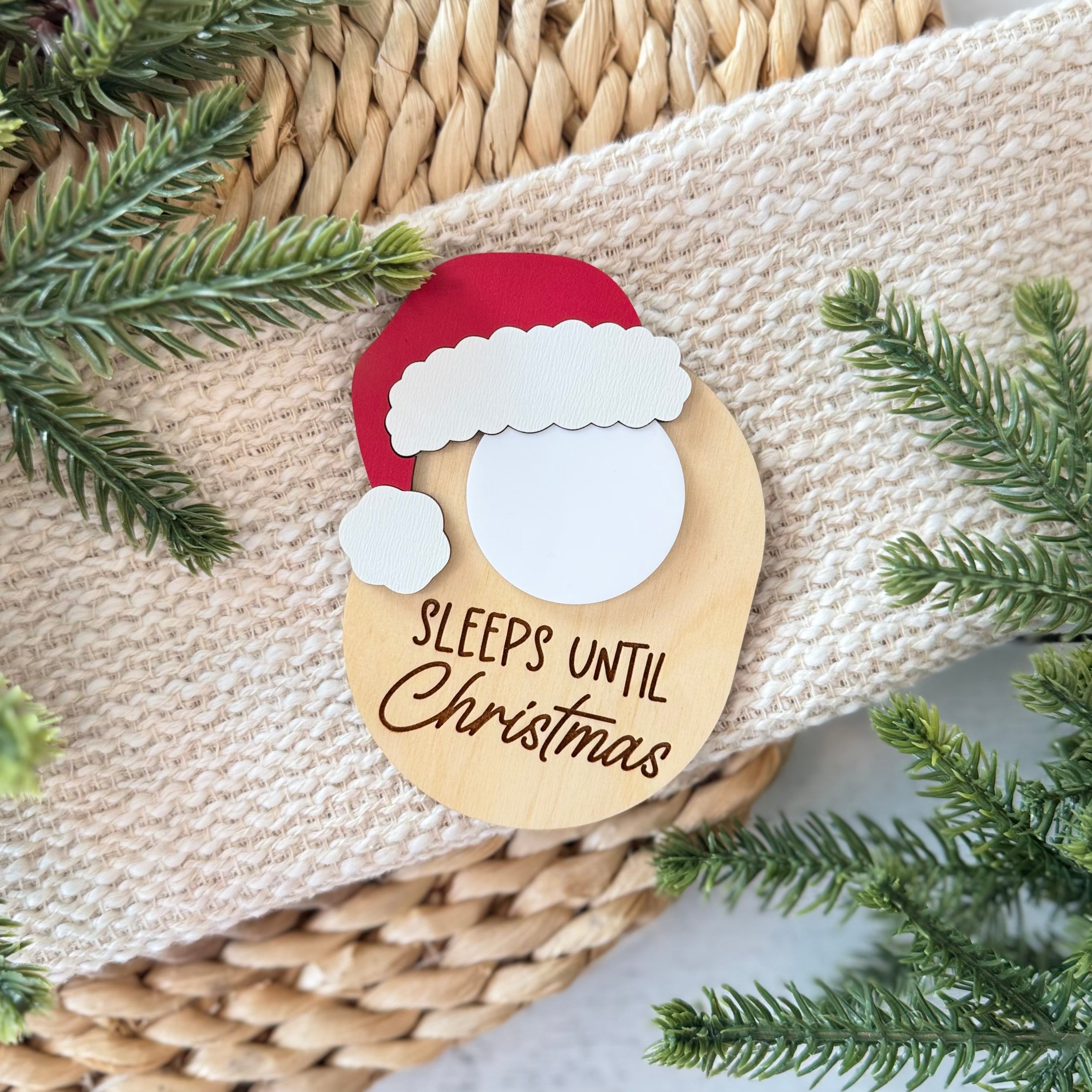 Dry Erase Sleeps Until Christmas Countdown Magnet