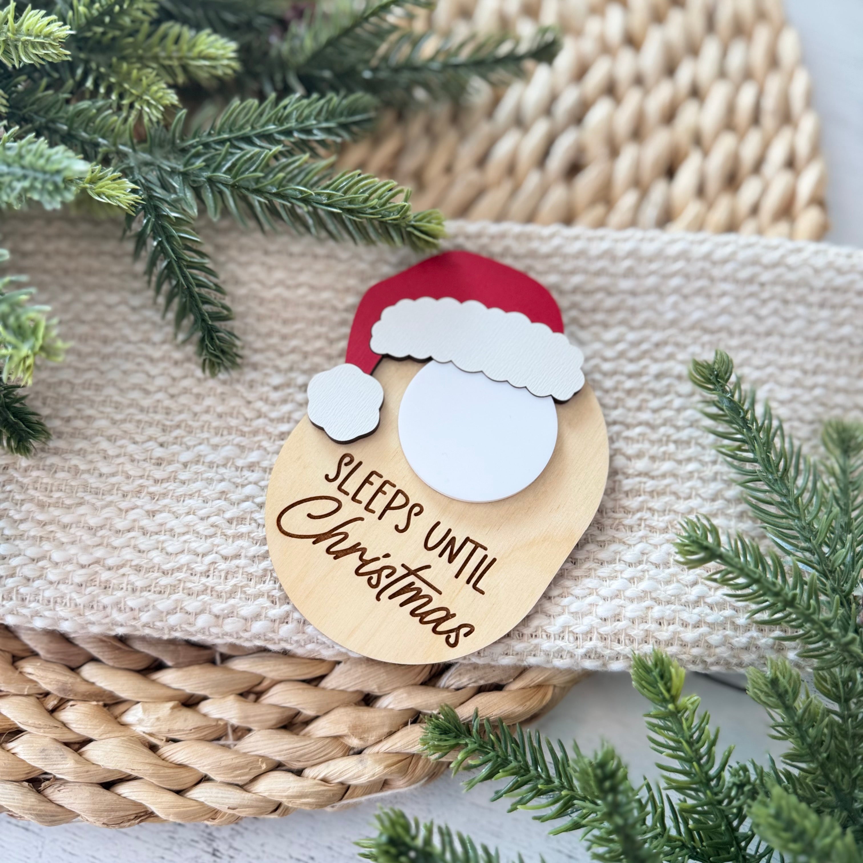 Dry Erase Sleeps Until Christmas Countdown Magnet