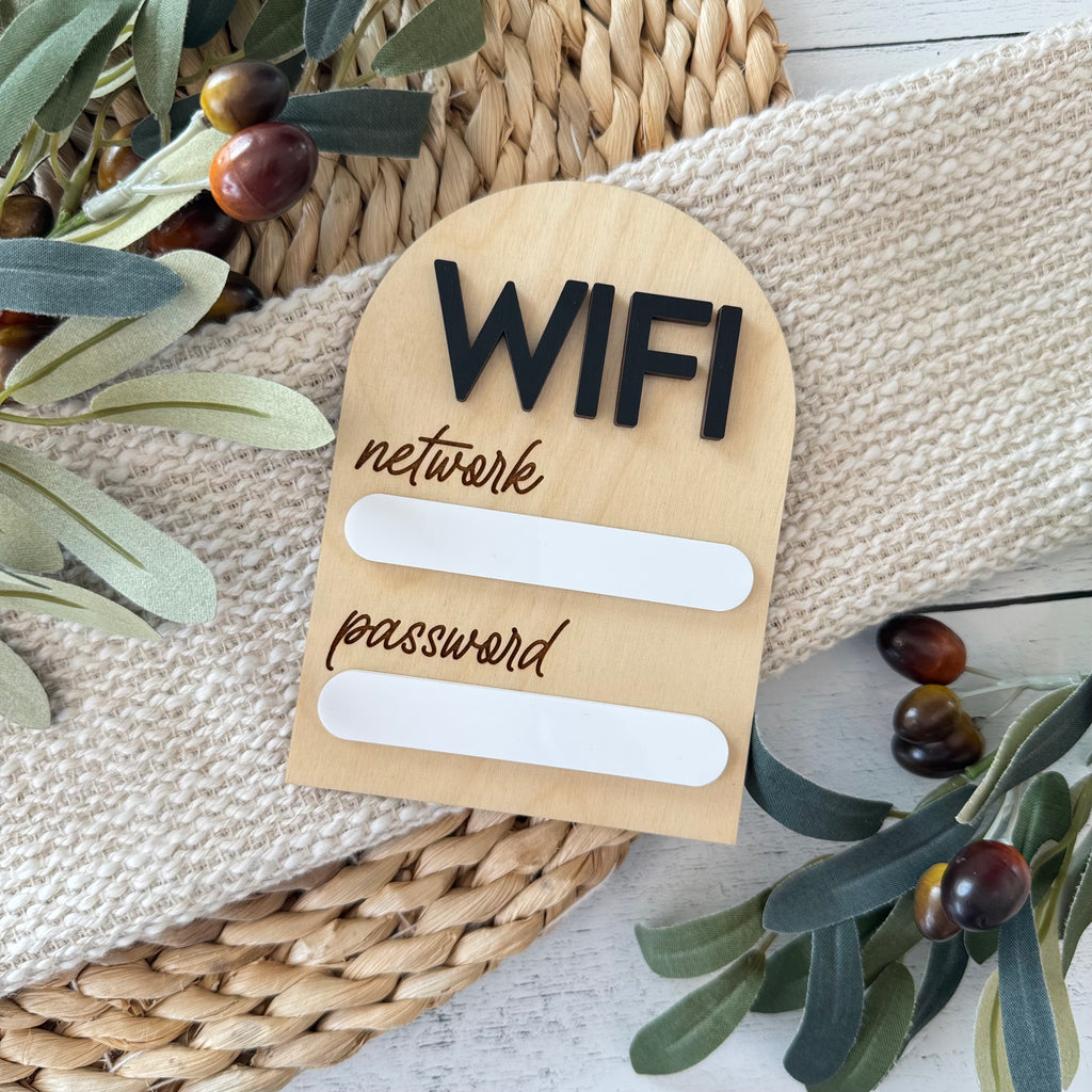 WiFi Network and Password Dry Erase Magnet