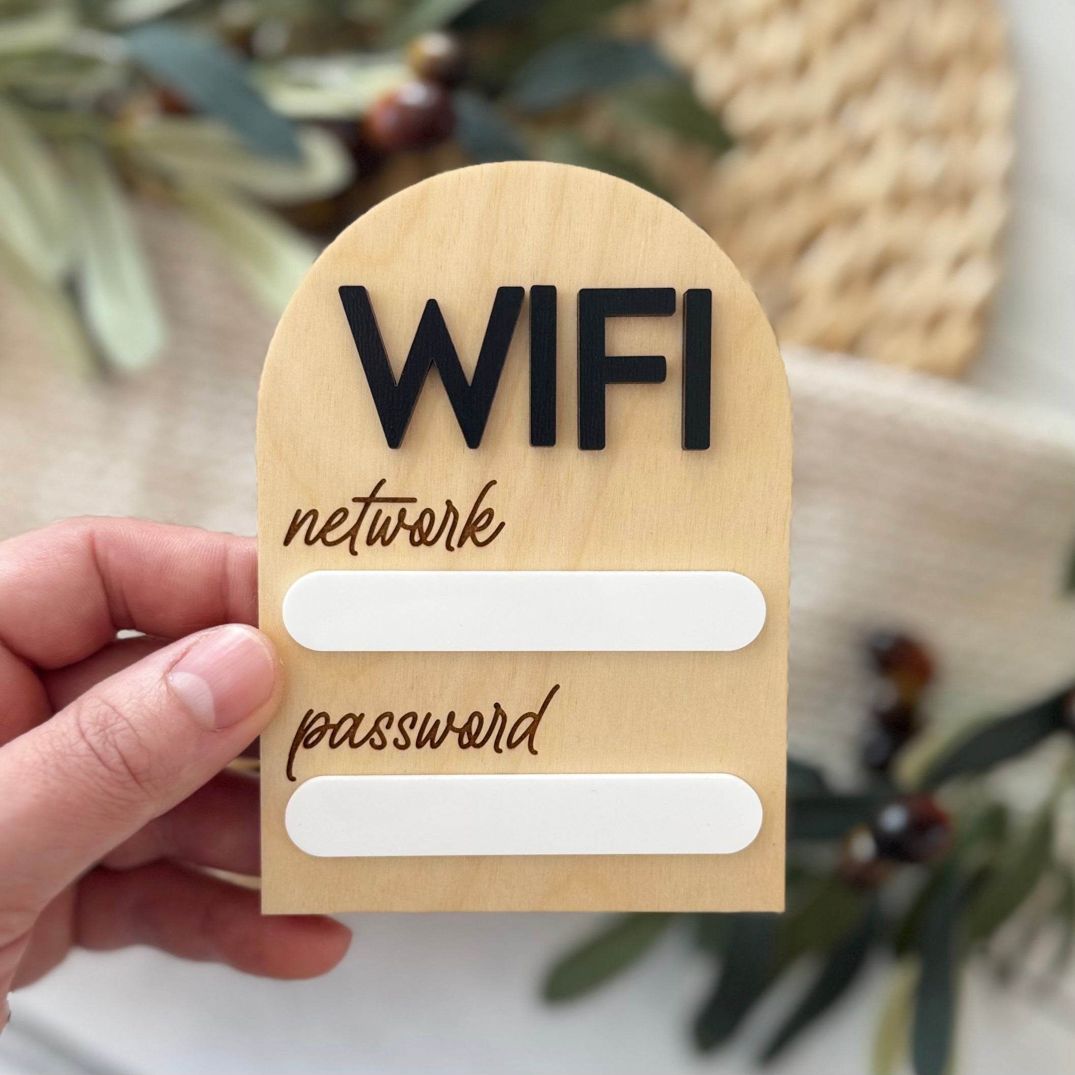 WiFi Network and Password Dry Erase Magnet