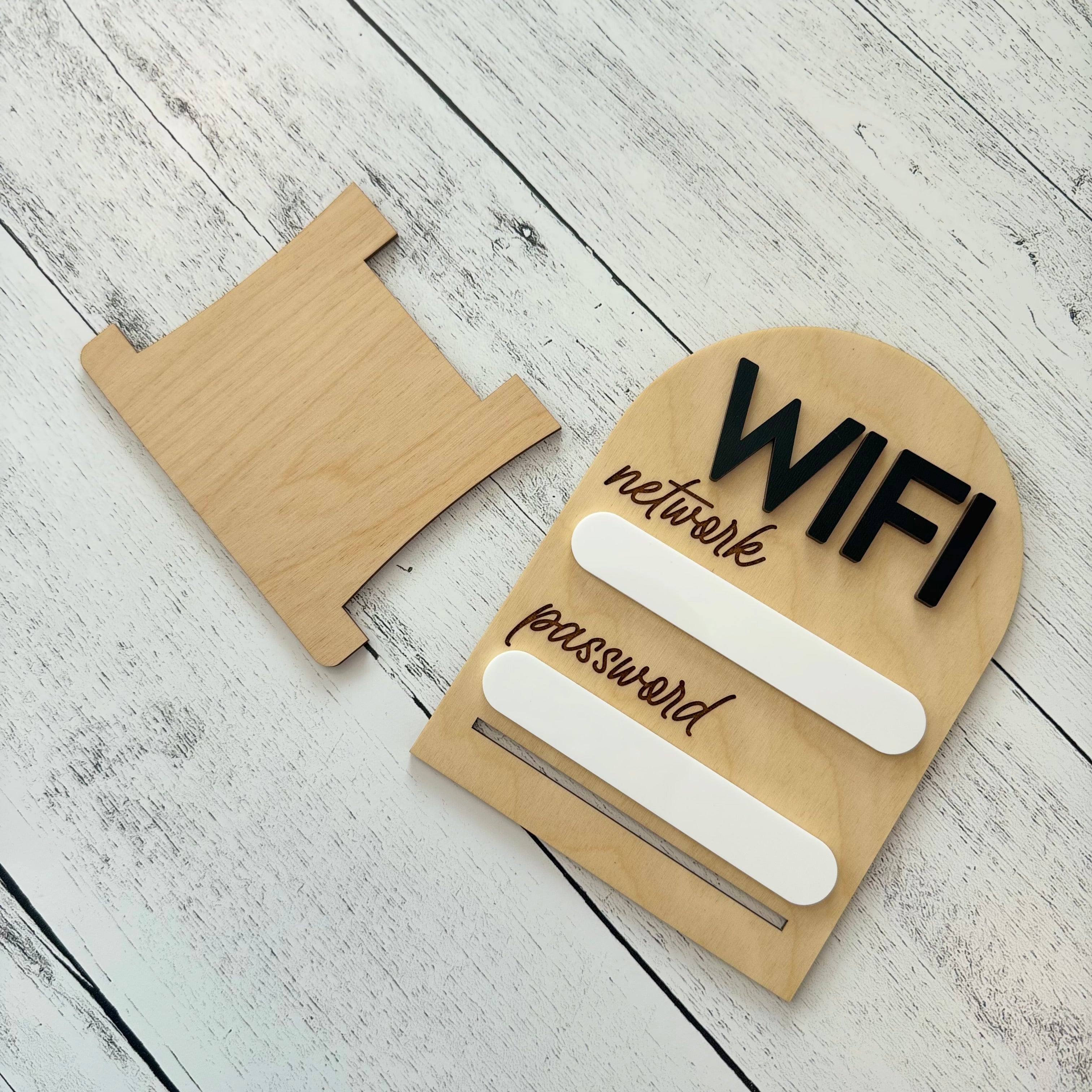 WiFi Network and Password Dry Erase Sign