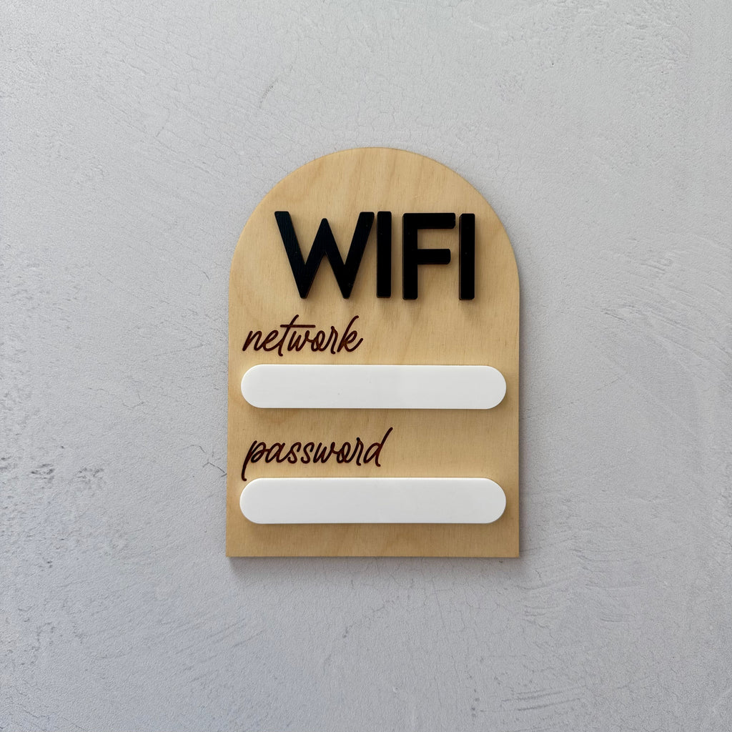 WiFi Network and Password Dry Erase Magnet