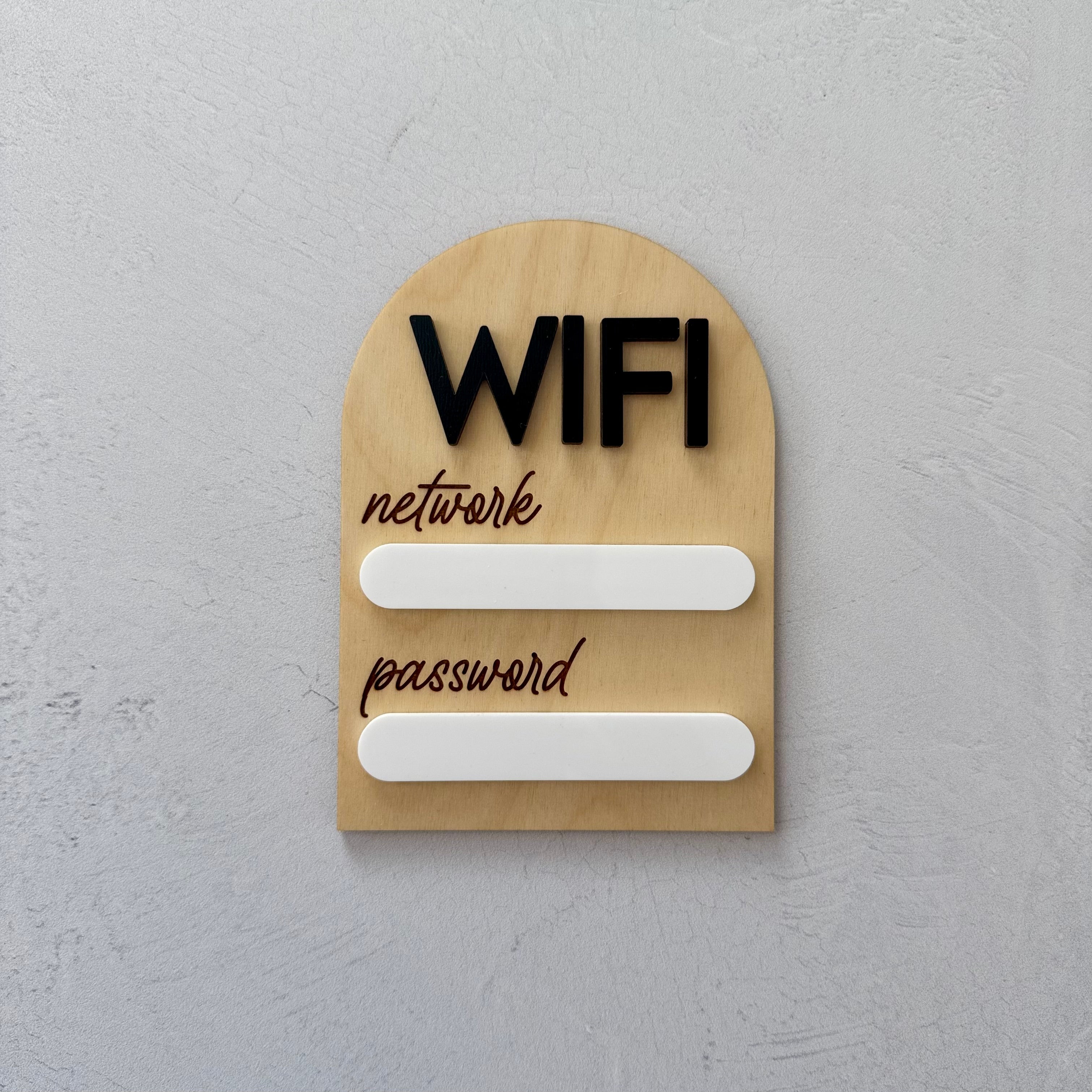 WiFi Network and Password Dry Erase Magnet