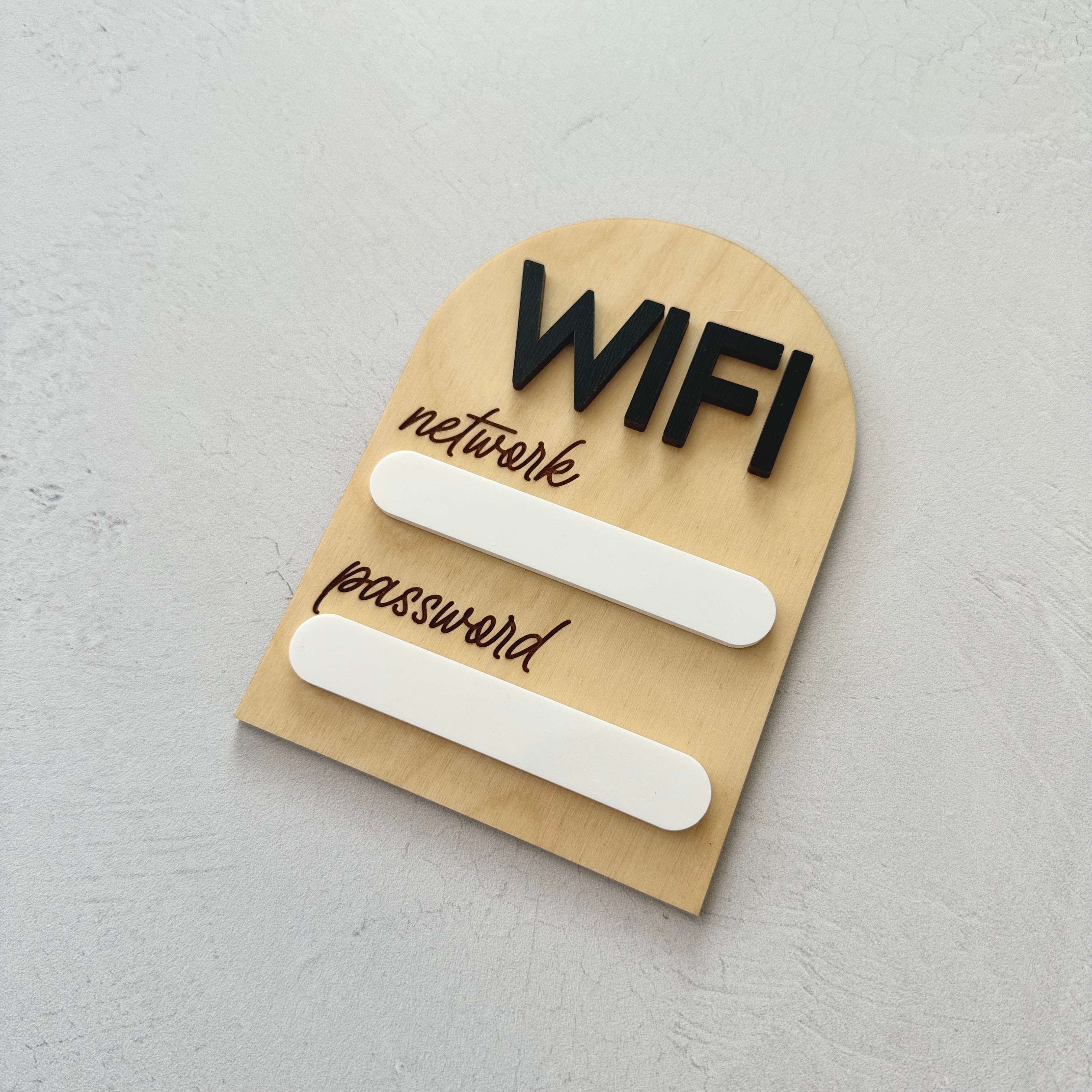 WiFi Network and Password Dry Erase Magnet