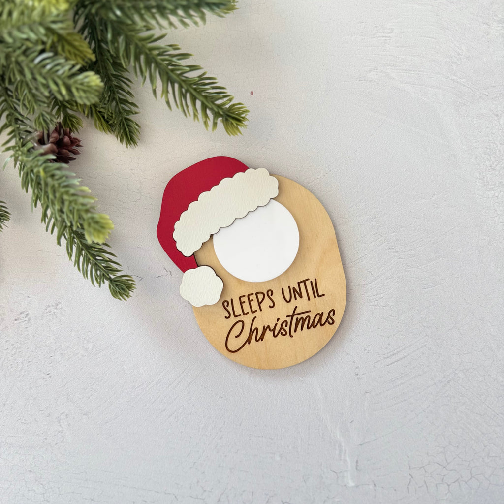 Dry Erase Sleeps Until Christmas Countdown Magnet