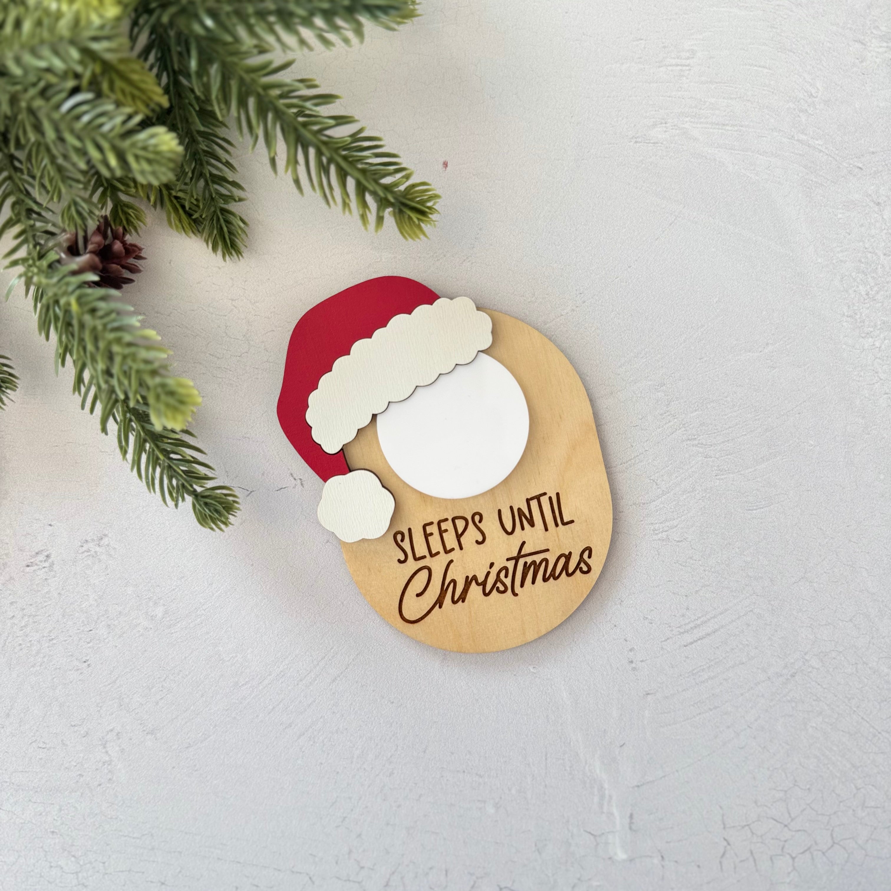 Dry Erase Sleeps Until Christmas Countdown Magnet