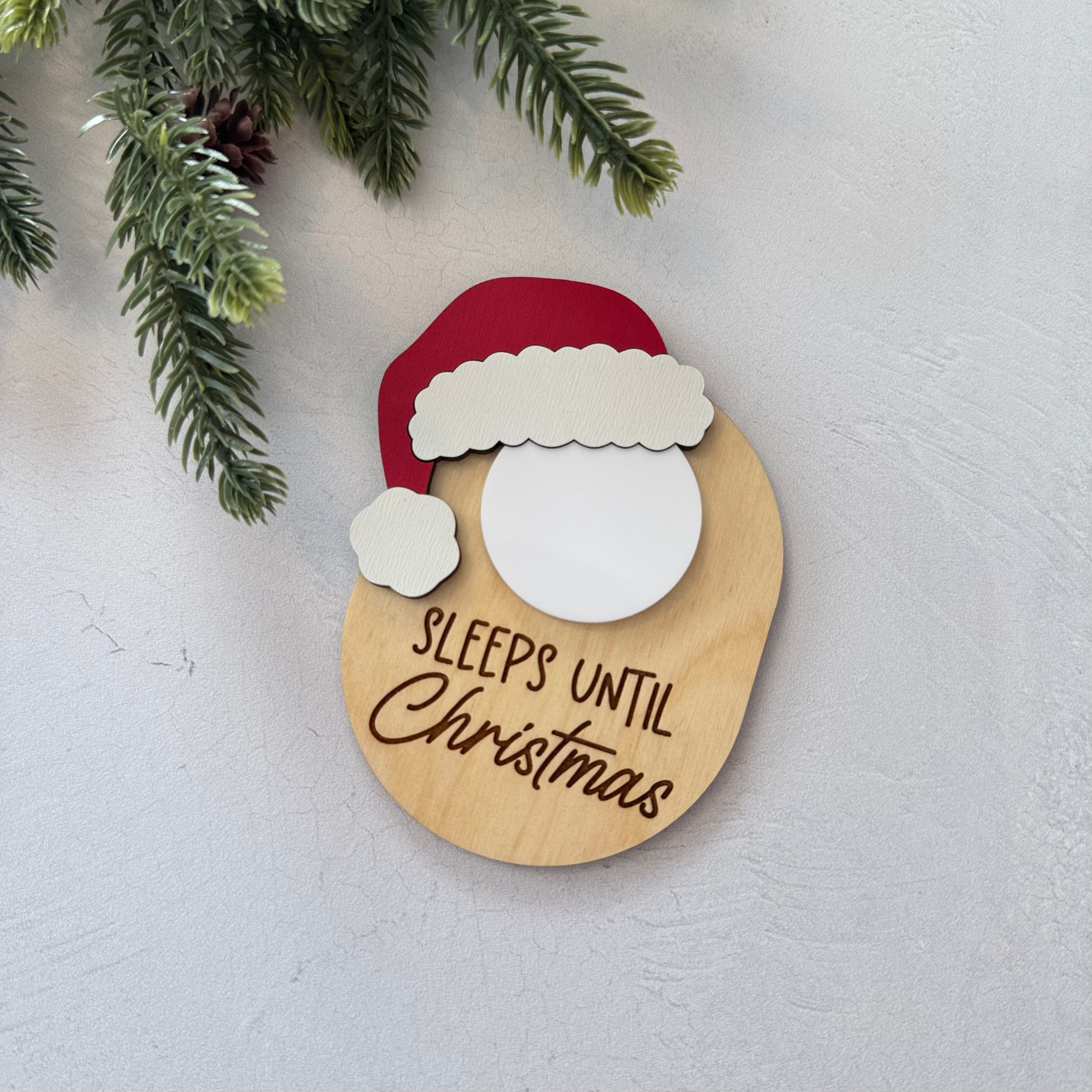Dry Erase Sleeps Until Christmas Countdown Magnet
