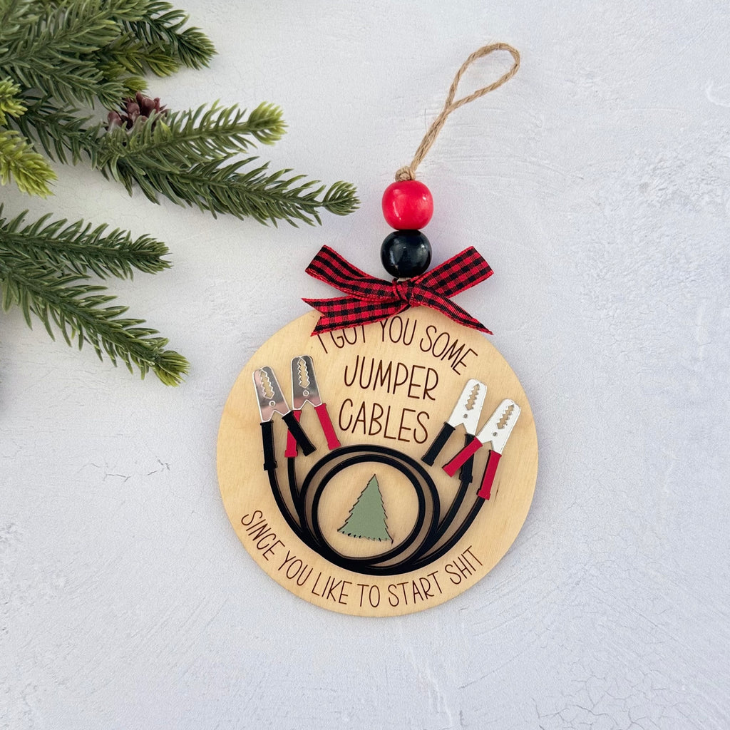 I Got You Some Jumper Cables Christmas Ornament