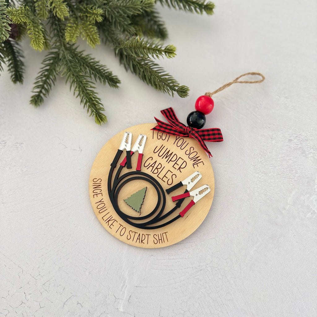 I Got You Some Jumper Cables Christmas Ornament