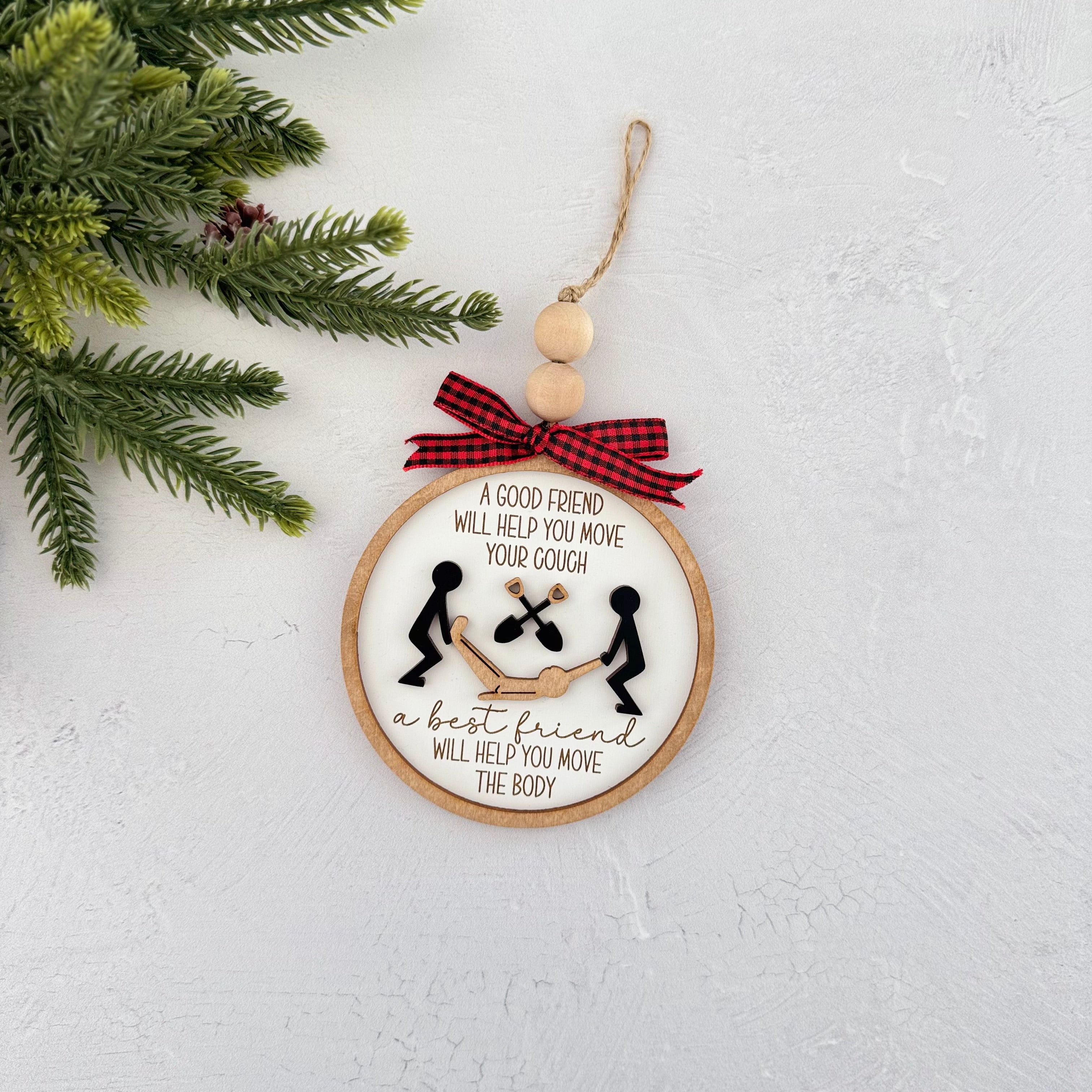 Move the Body Best Friend Christmas Ornament
