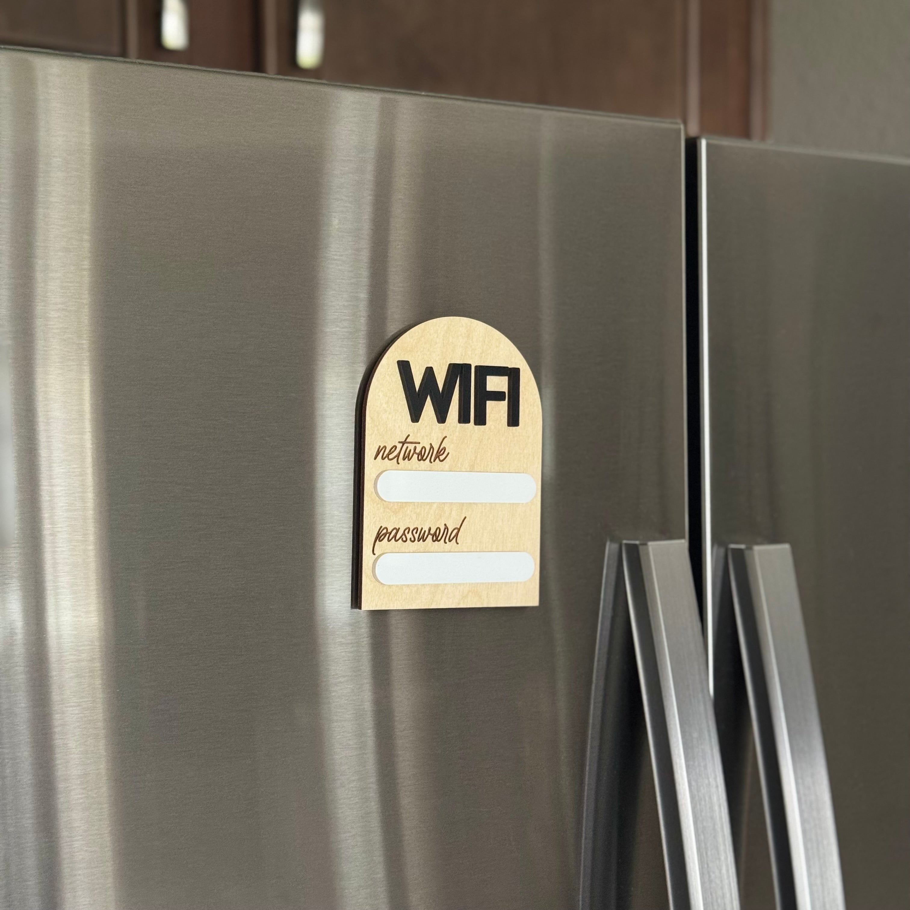 WiFi Network and Password Dry Erase Magnet