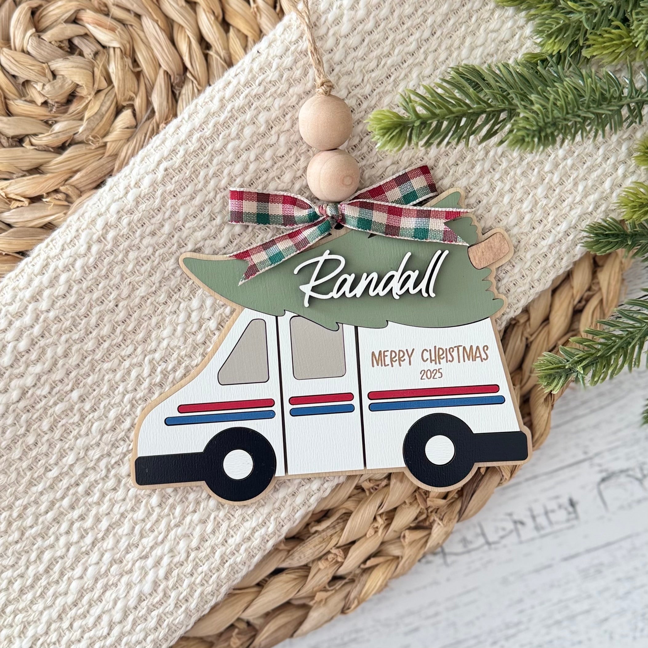 Personalized Mail Carrier Christmas Ornament