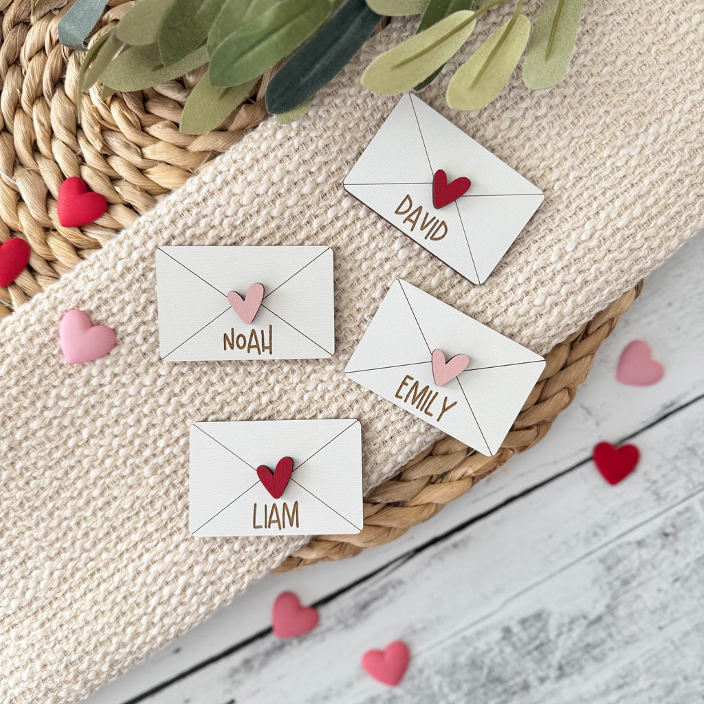Personalized Mini Valentine Envelopes Decor