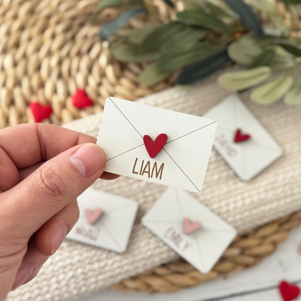 Personalized Mini Valentine Envelopes Decor