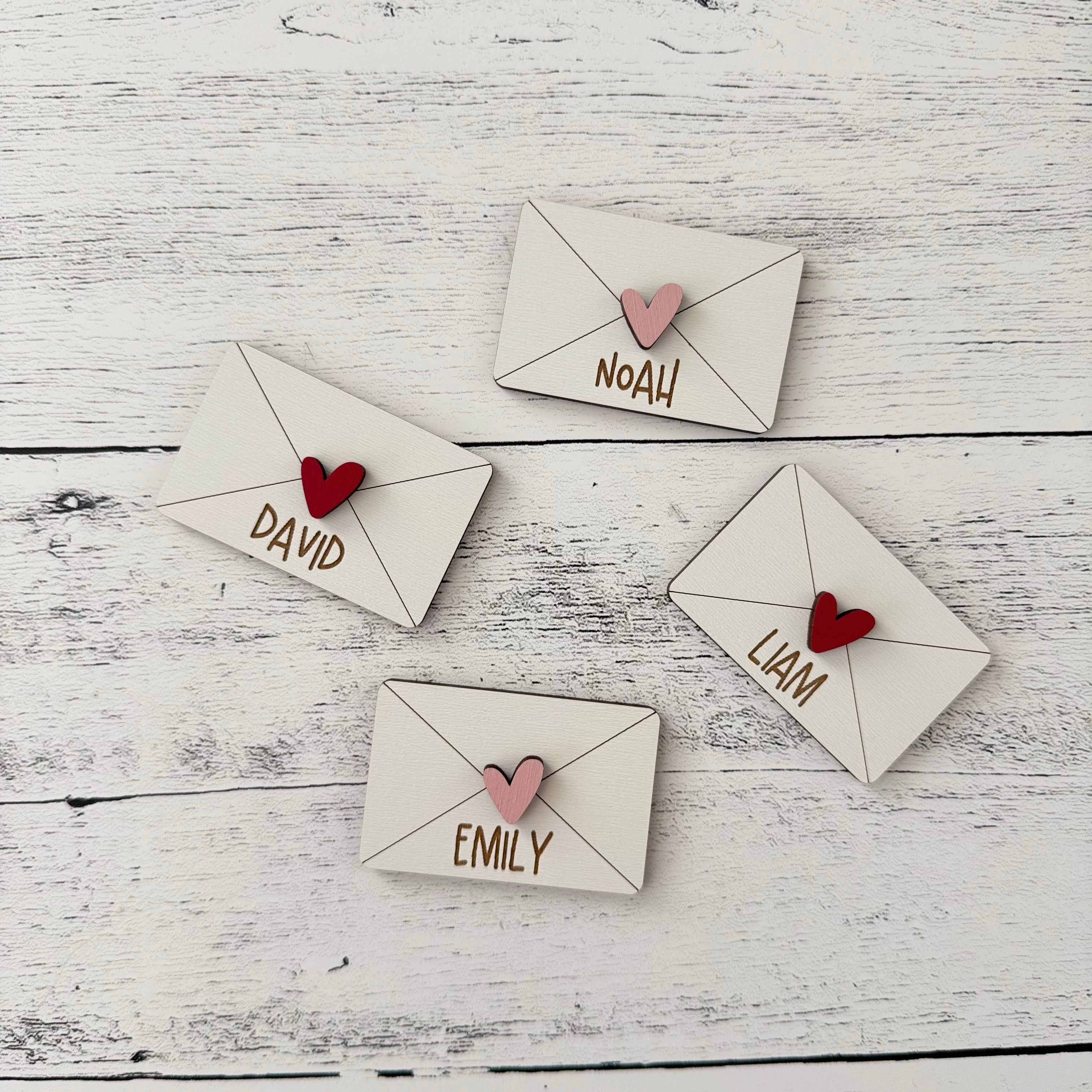 Personalized Mini Valentine Envelopes Decor