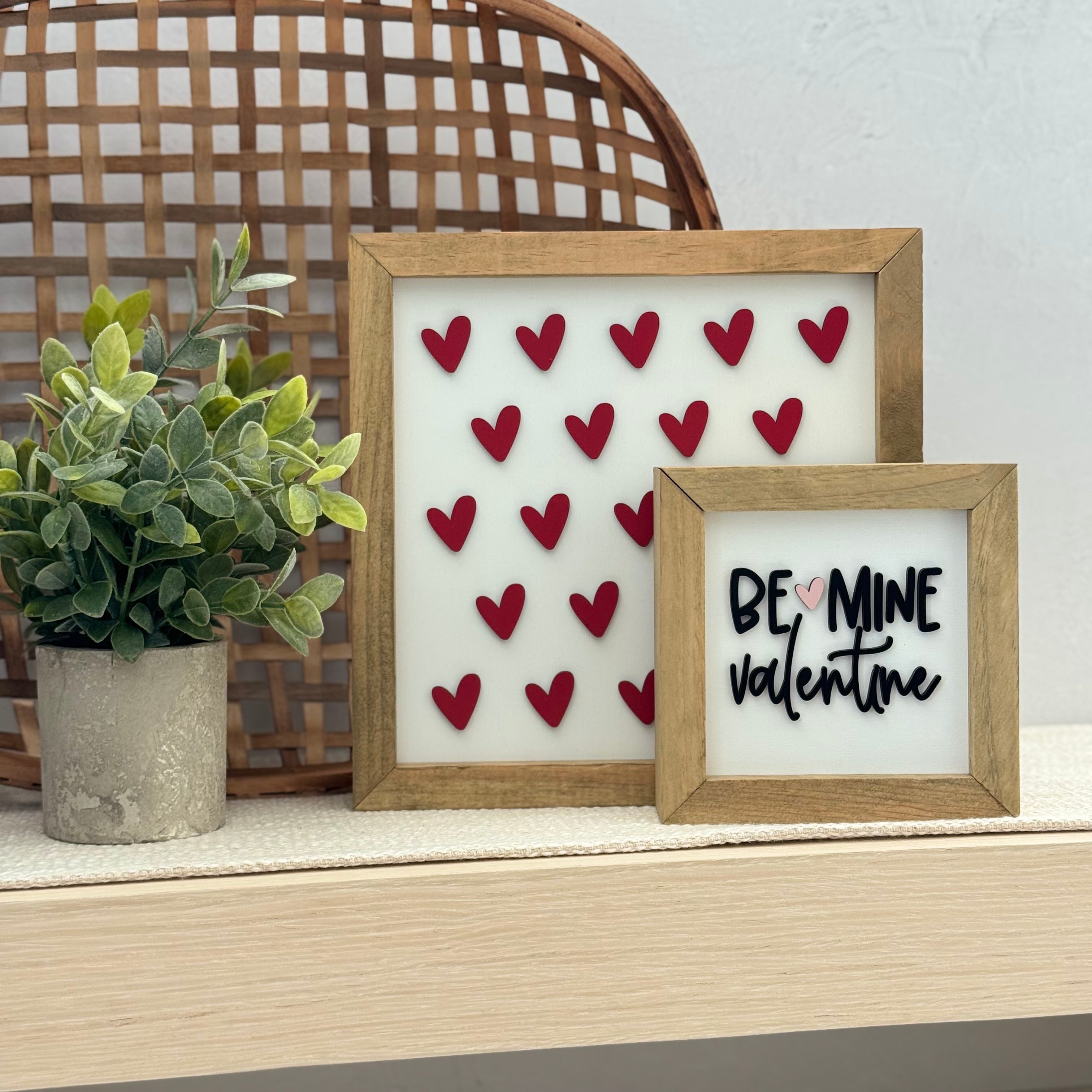 Be Mine Valentine Wooden Framed Sign