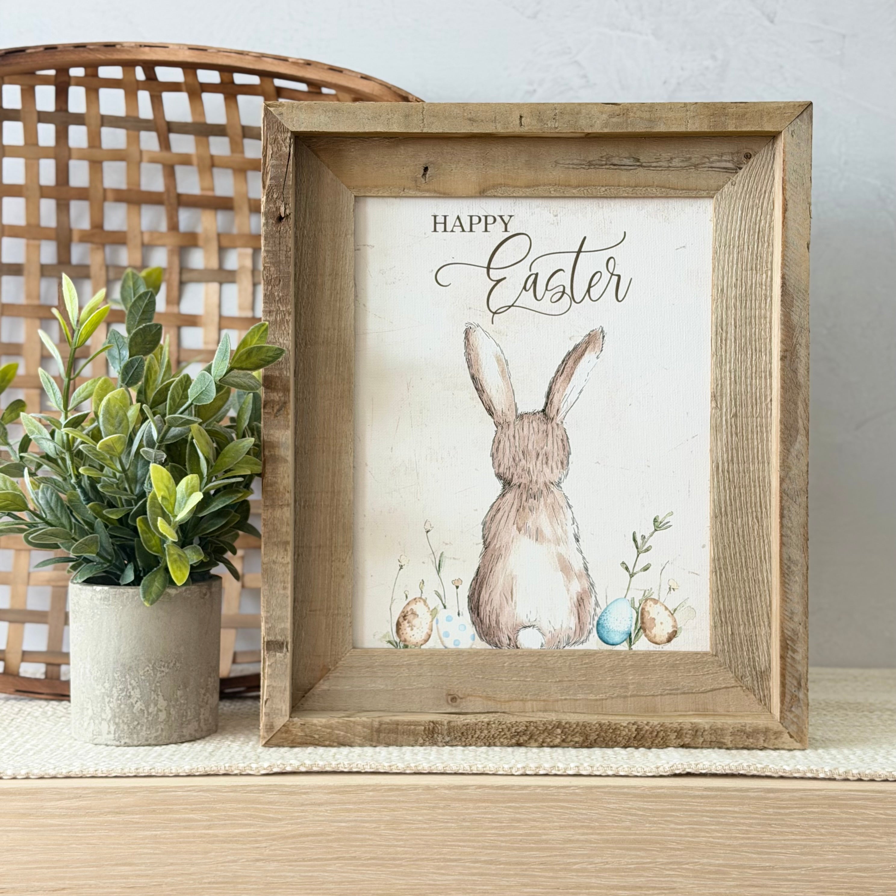 Happy Easter Cottagecore Bunny Everchange Frame