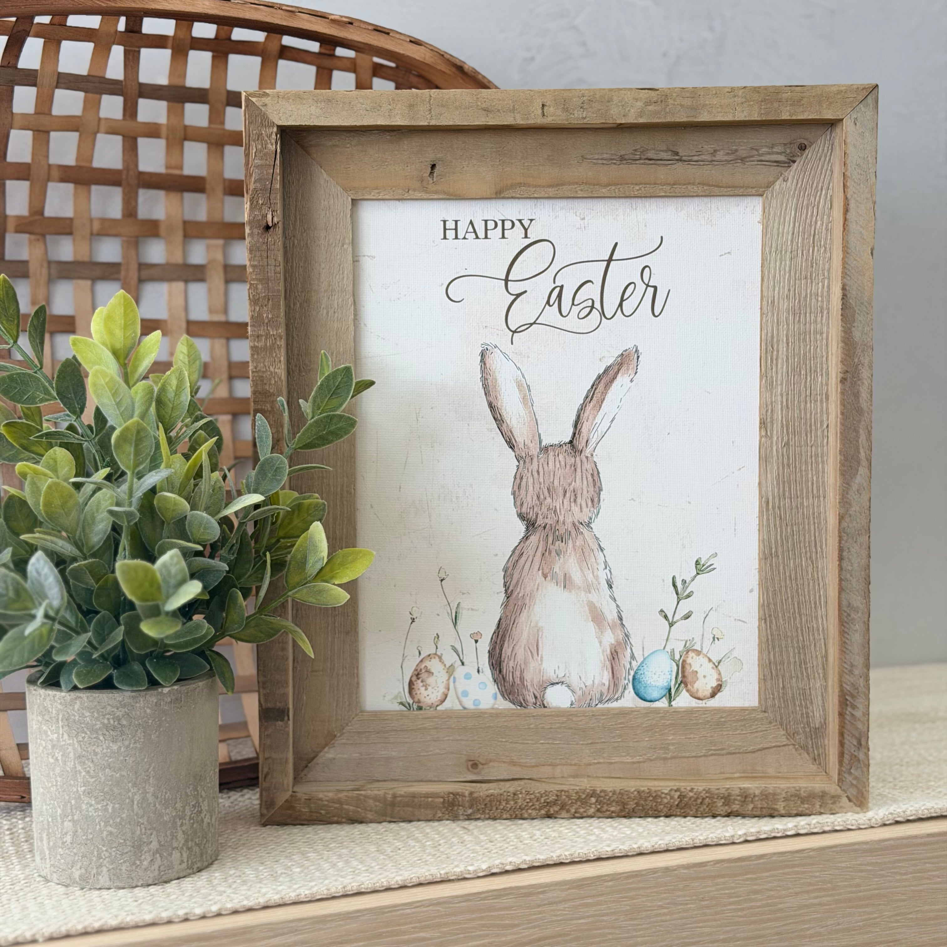 Happy Easter Cottagecore Bunny Everchange Frame