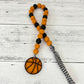Basketball Themed Wooden Bead Garland