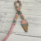 Ice Cream Themed Wooden Bead Garland