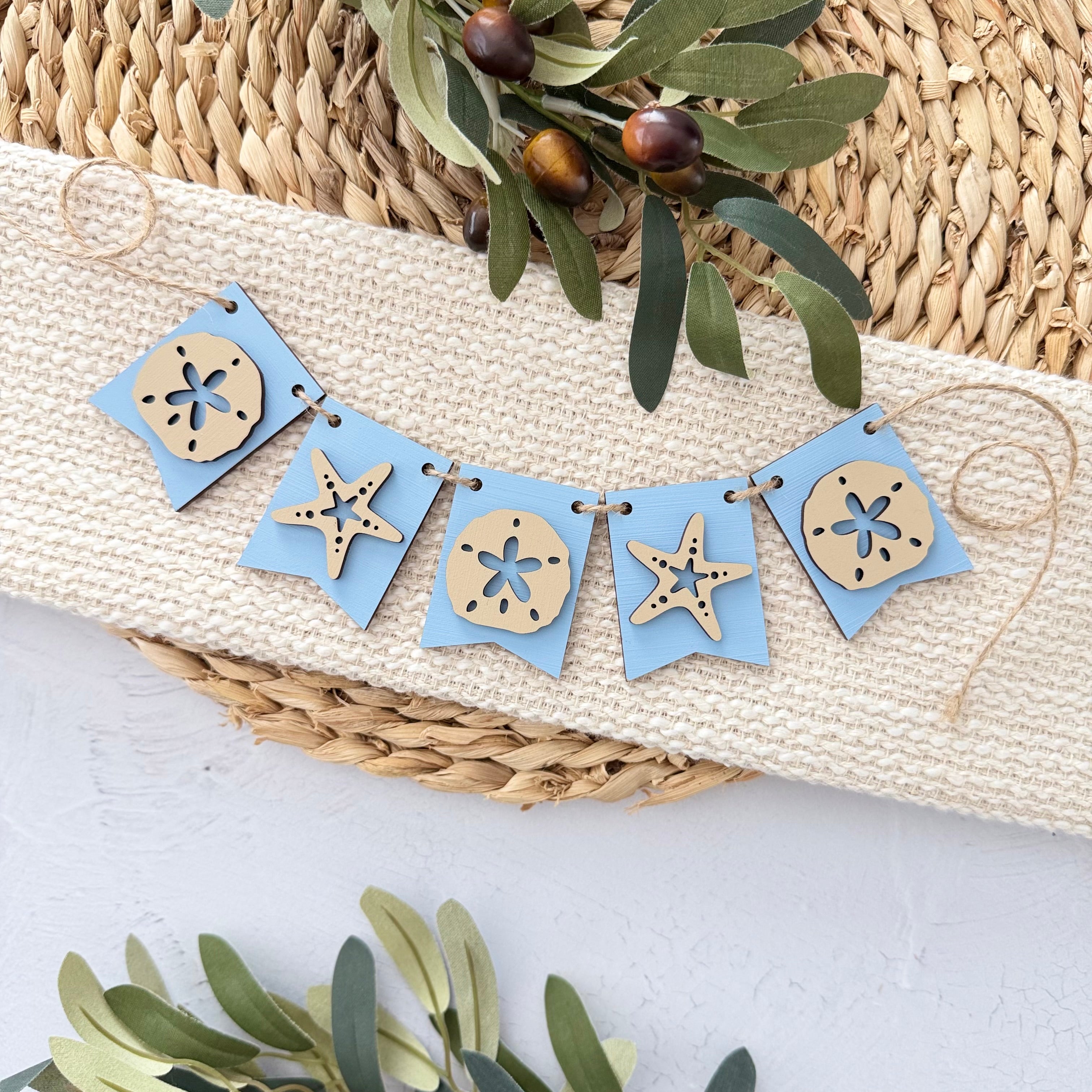 Coastal Mini Tiered Tray Banner