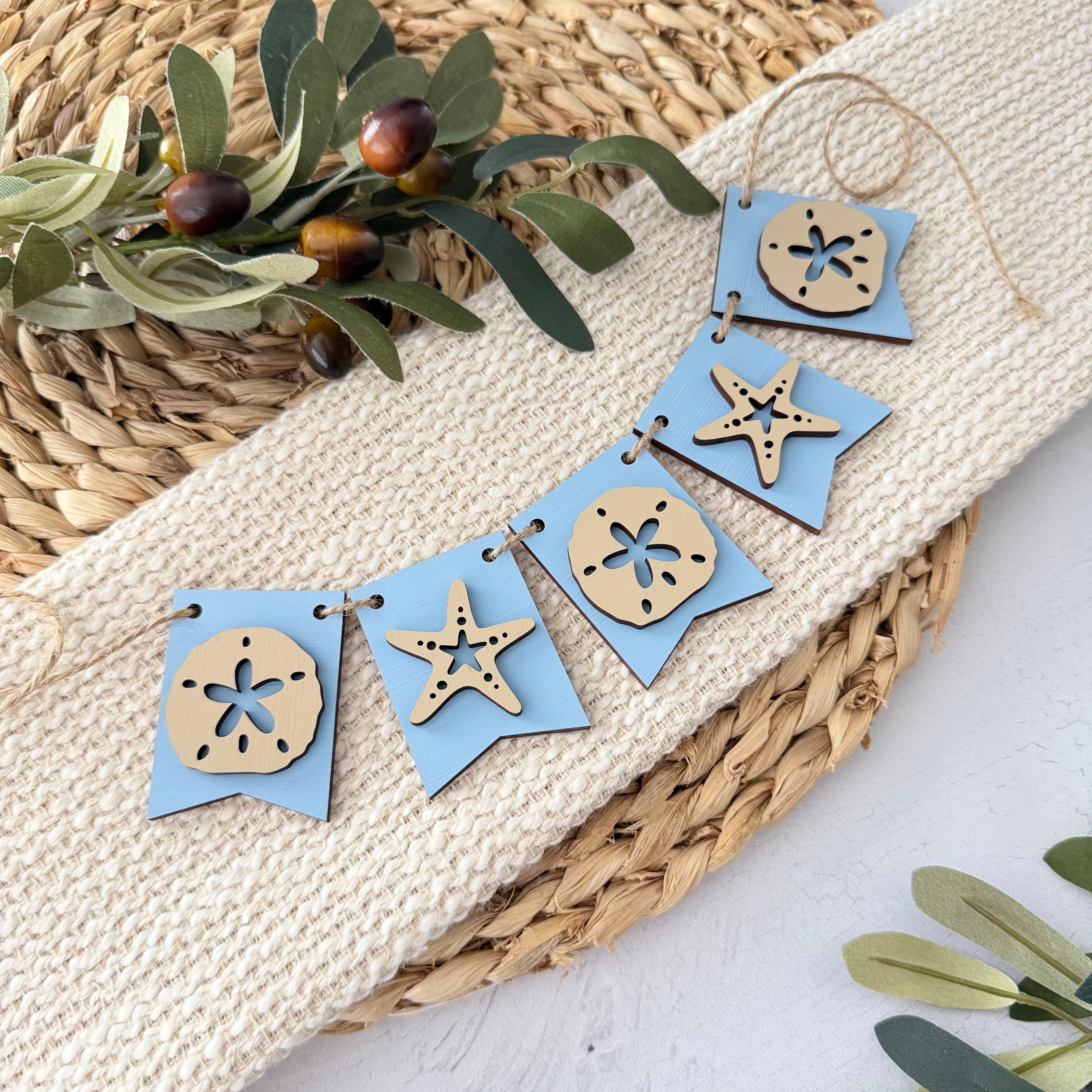 Coastal Mini Tiered Tray Banner