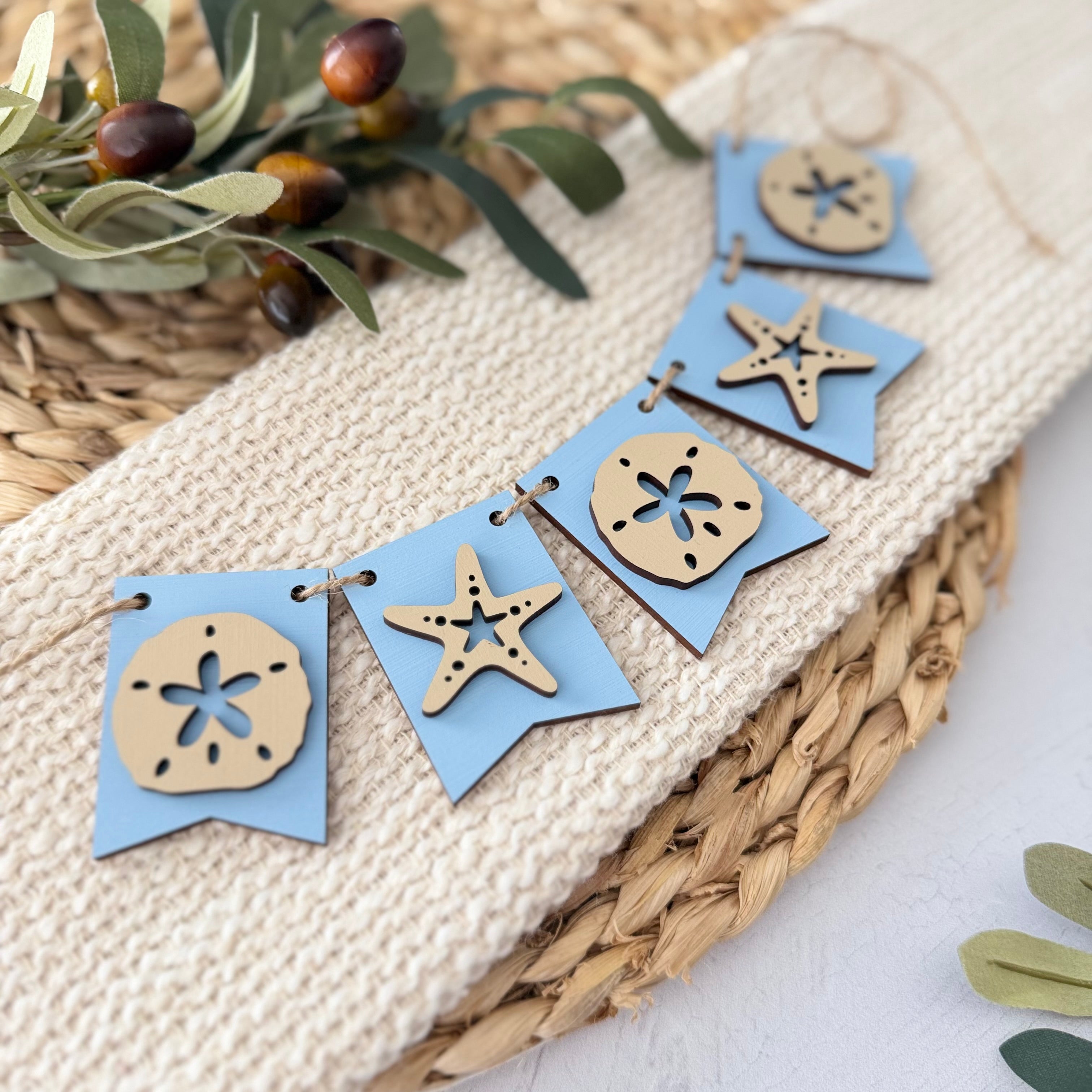 Coastal Mini Tiered Tray Banner