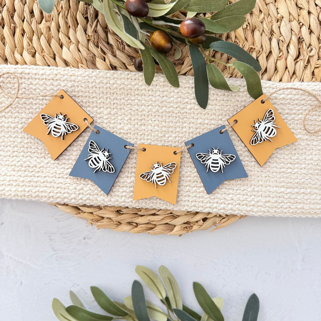 Honey Bee Mini Tiered Tray Banner