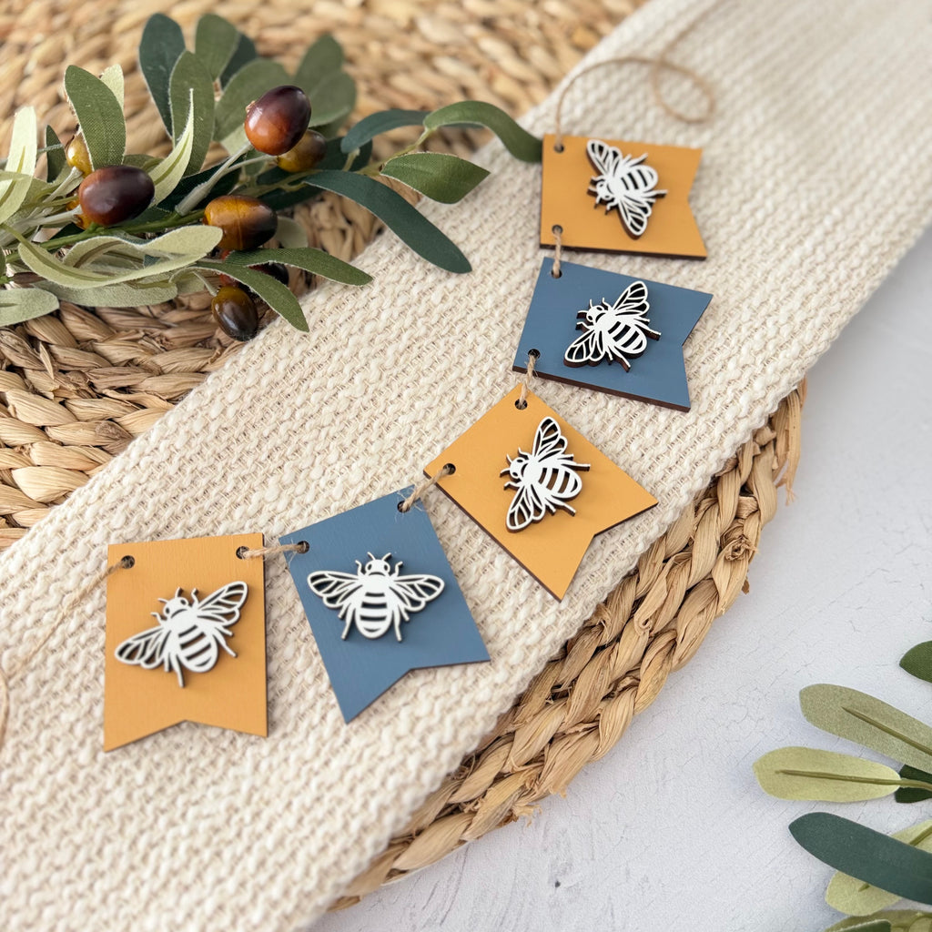 Honey Bee Mini Tiered Tray Banner