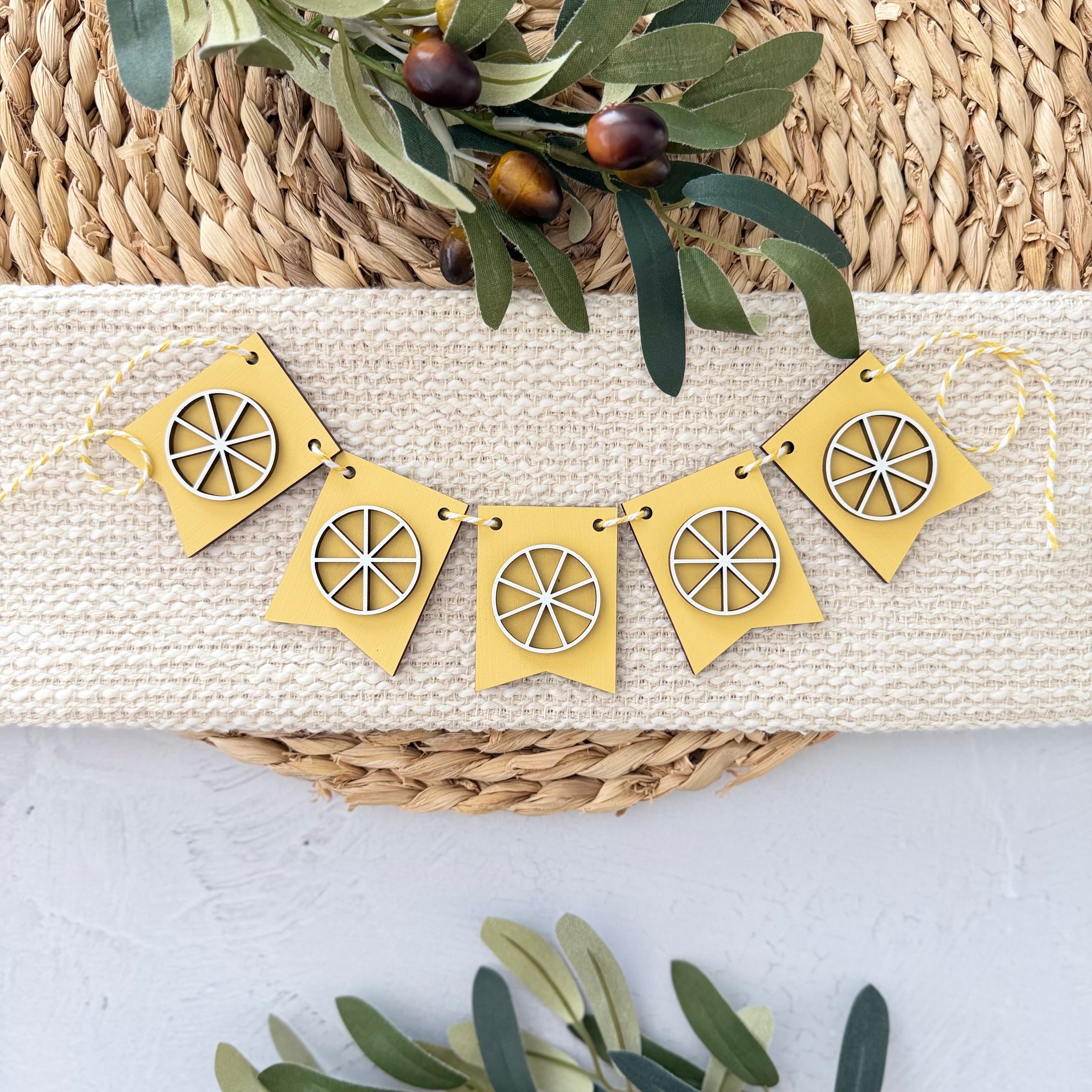 Lemon Mini Tiered Tray Banner