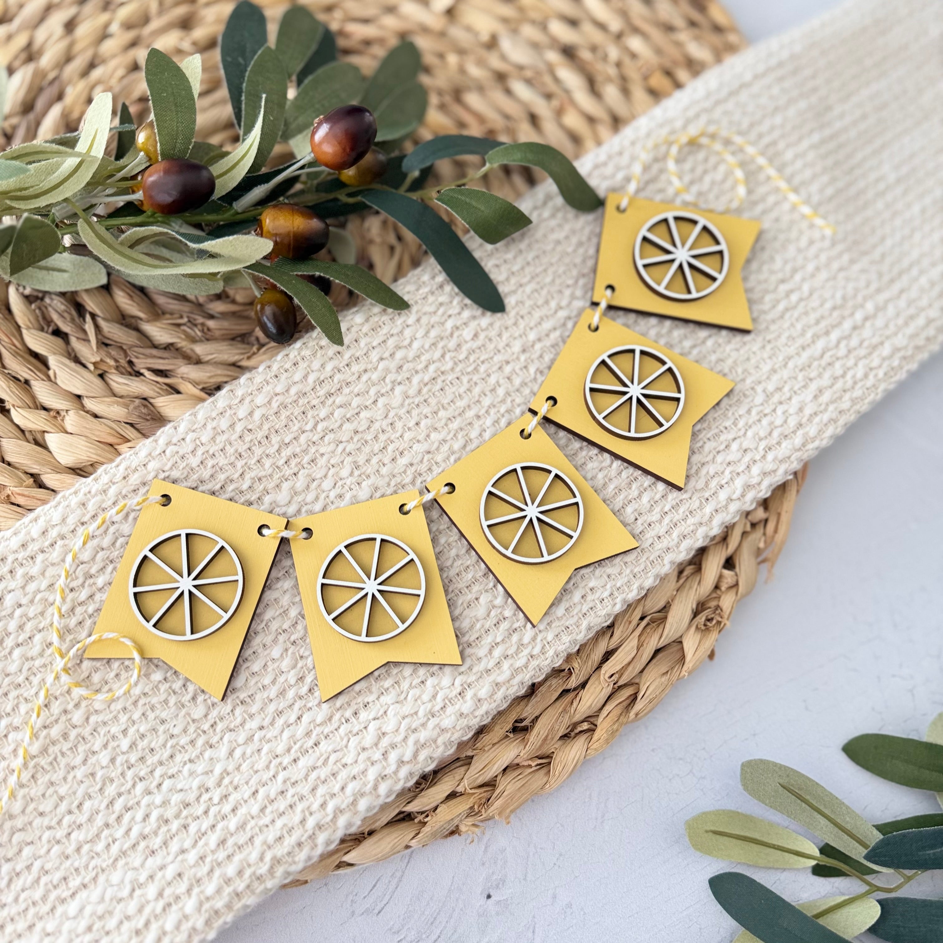 Lemon Mini Tiered Tray Banner