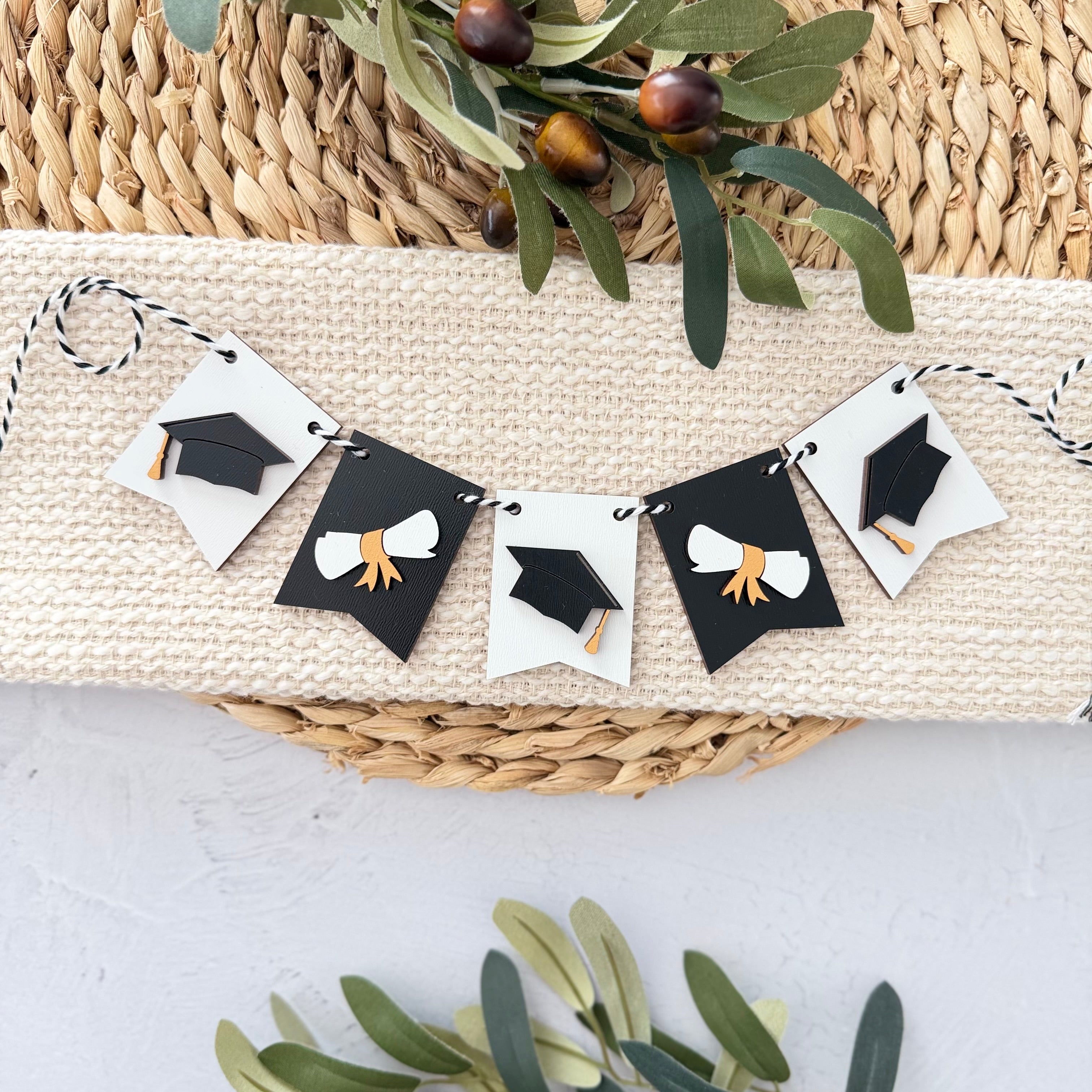 Graduation Mini Tiered Tray Banner