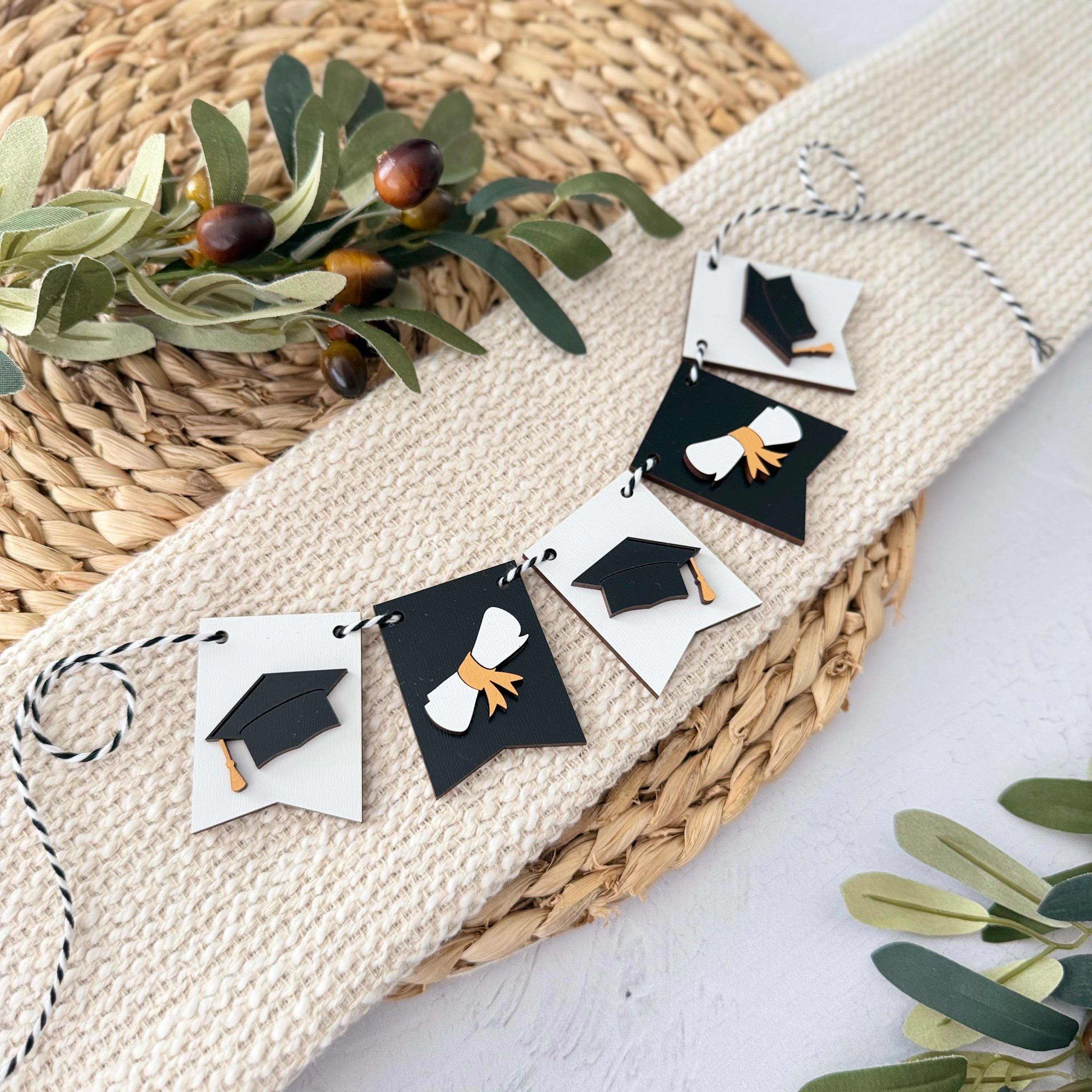 Graduation Mini Tiered Tray Banner