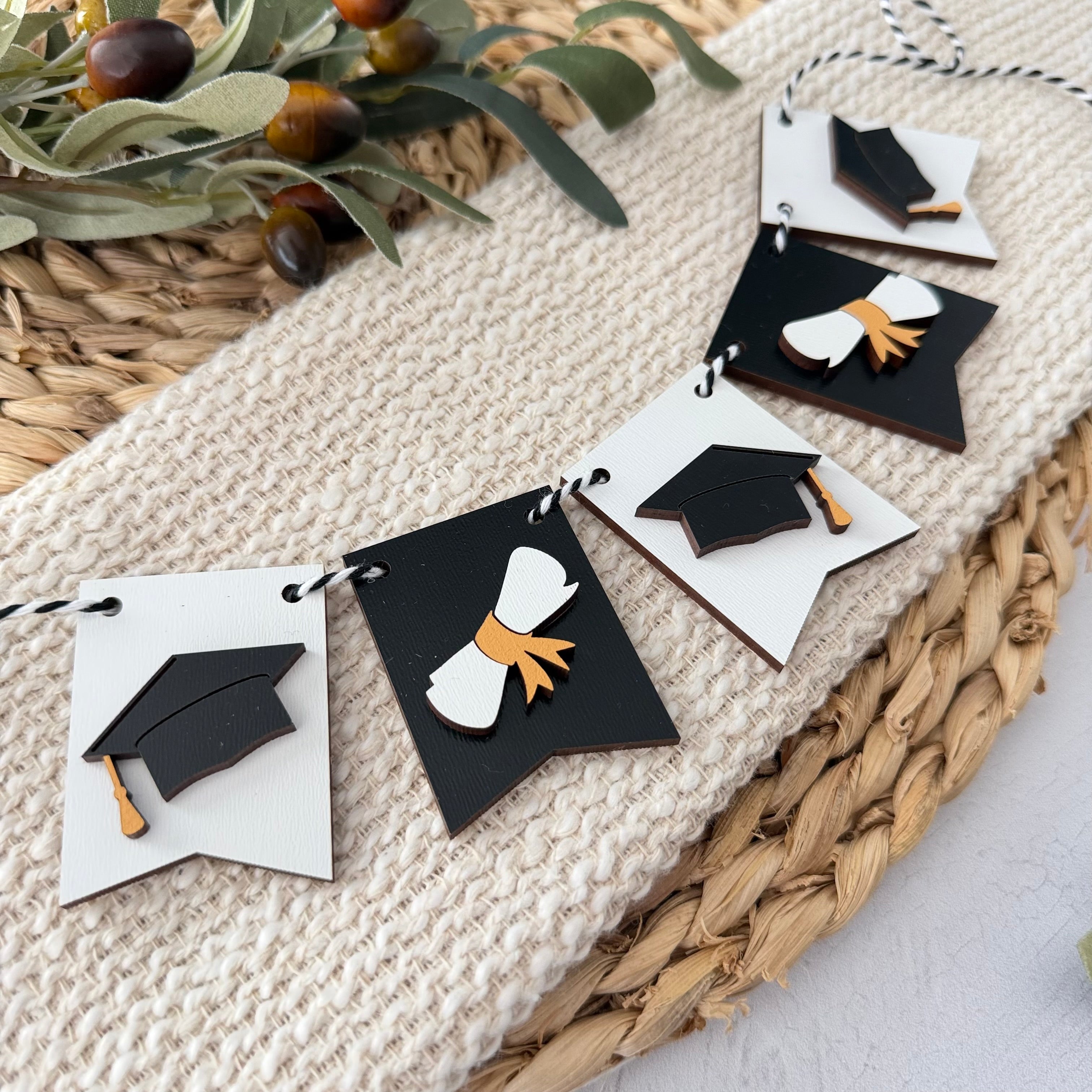 Graduation Mini Tiered Tray Banner