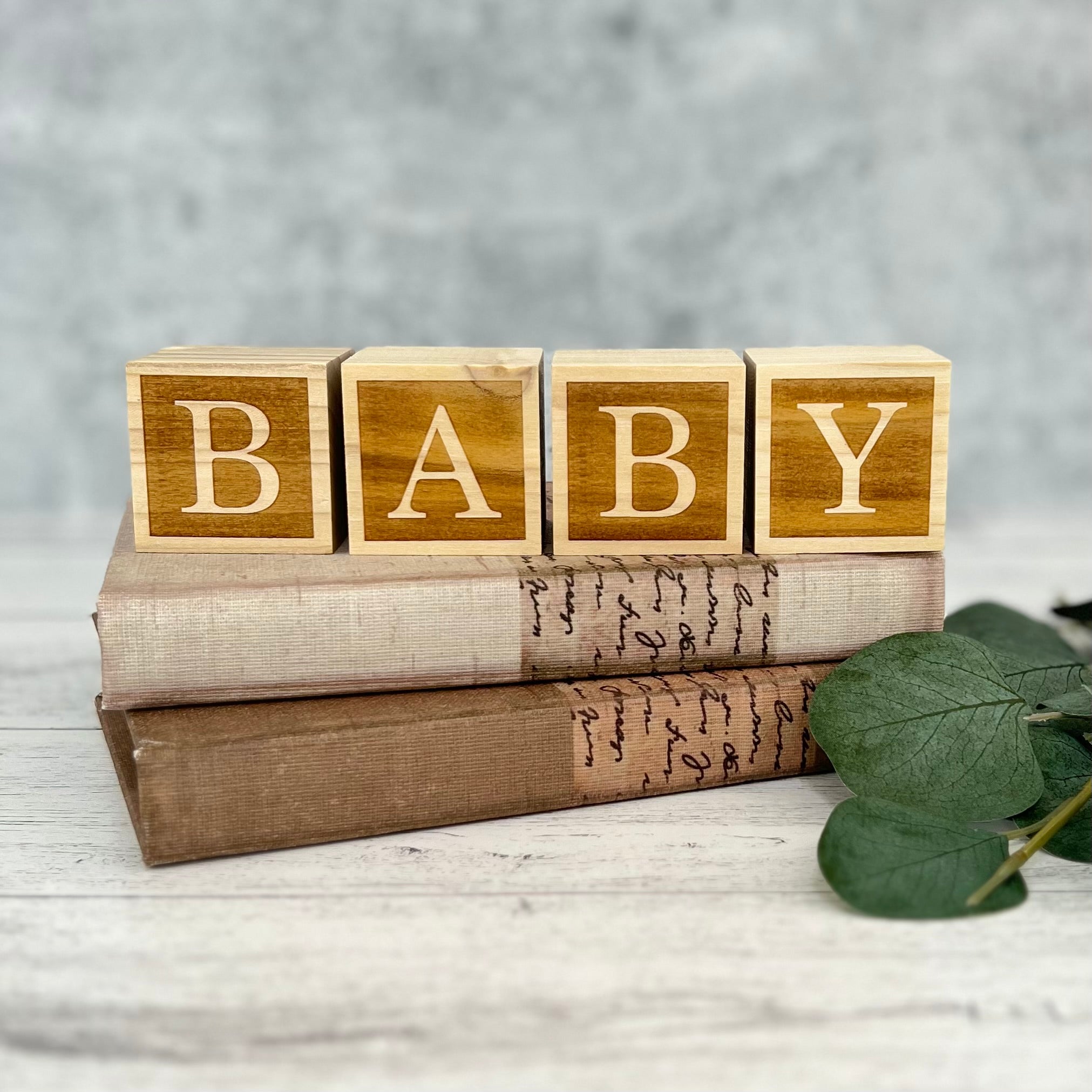 Personalized Wooden Blocks | Custom Engraved Name Blocks | Nursery Baby Name Wooden Blocks | Emboss