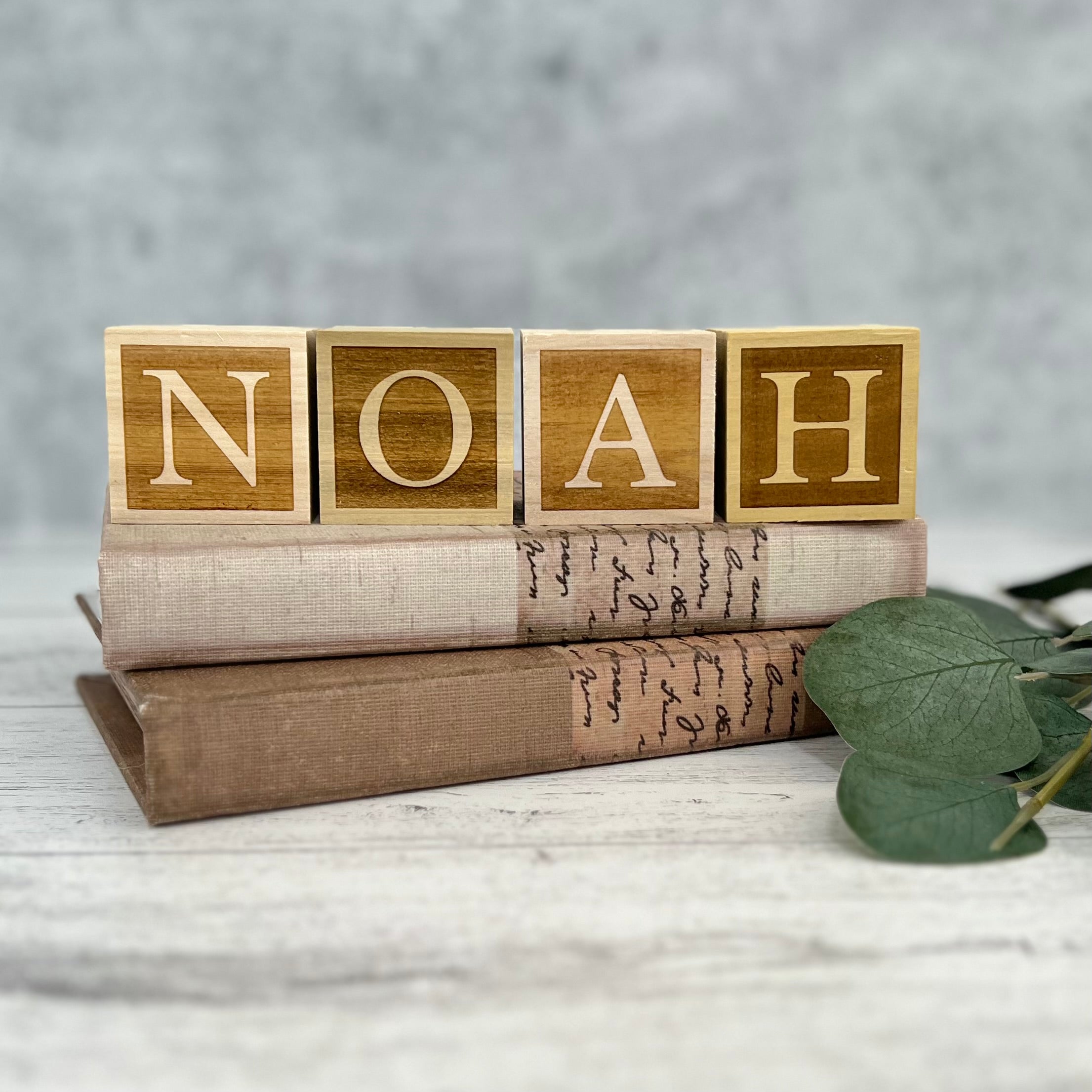 Personalized Wooden Blocks | Custom Engraved Name Blocks | Nursery Baby Name Wooden Blocks | Emboss