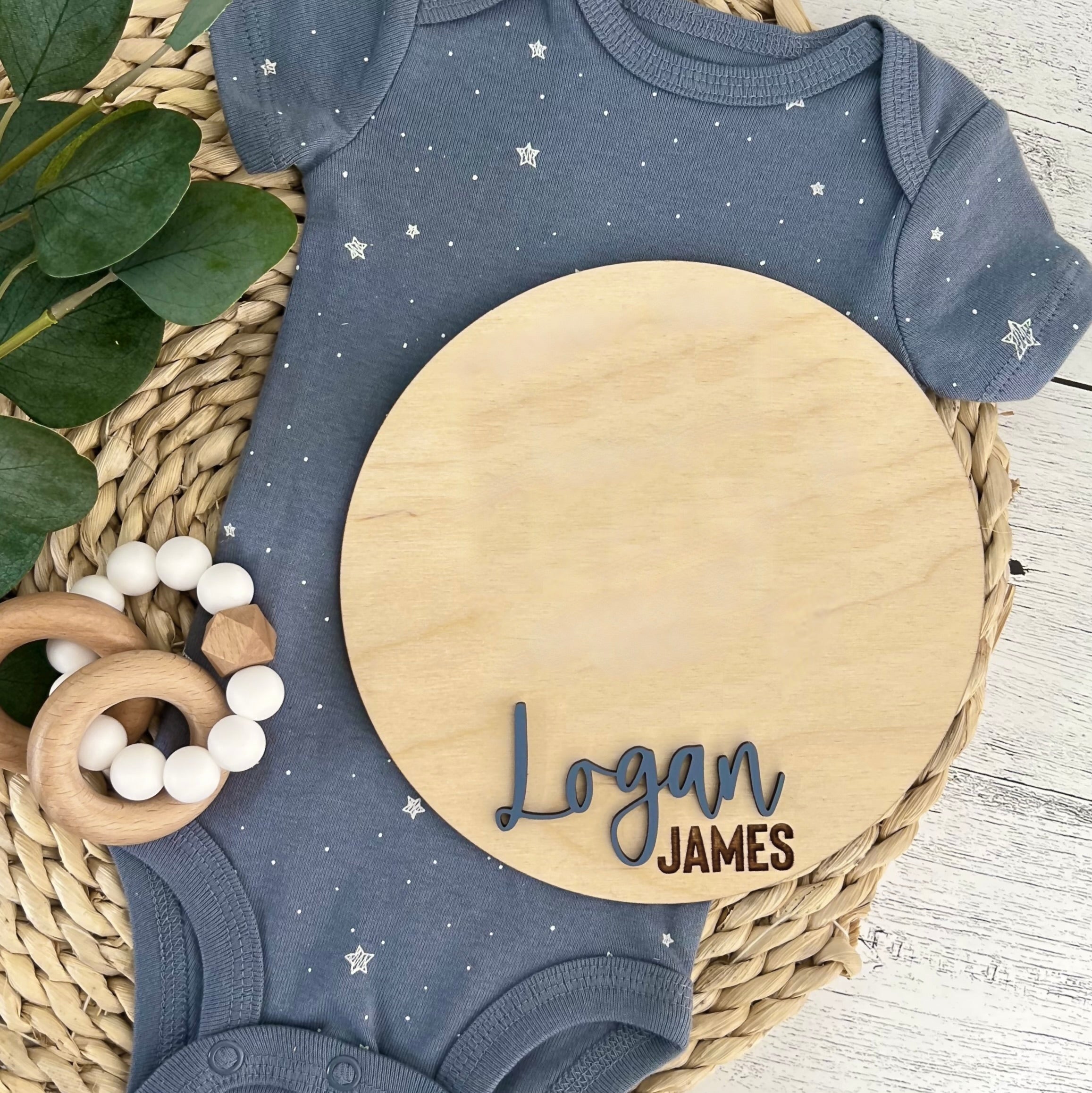 Baby Footprint Sign | Baby Announcement Sign | Newborn Footprint Name Sign For Hospital