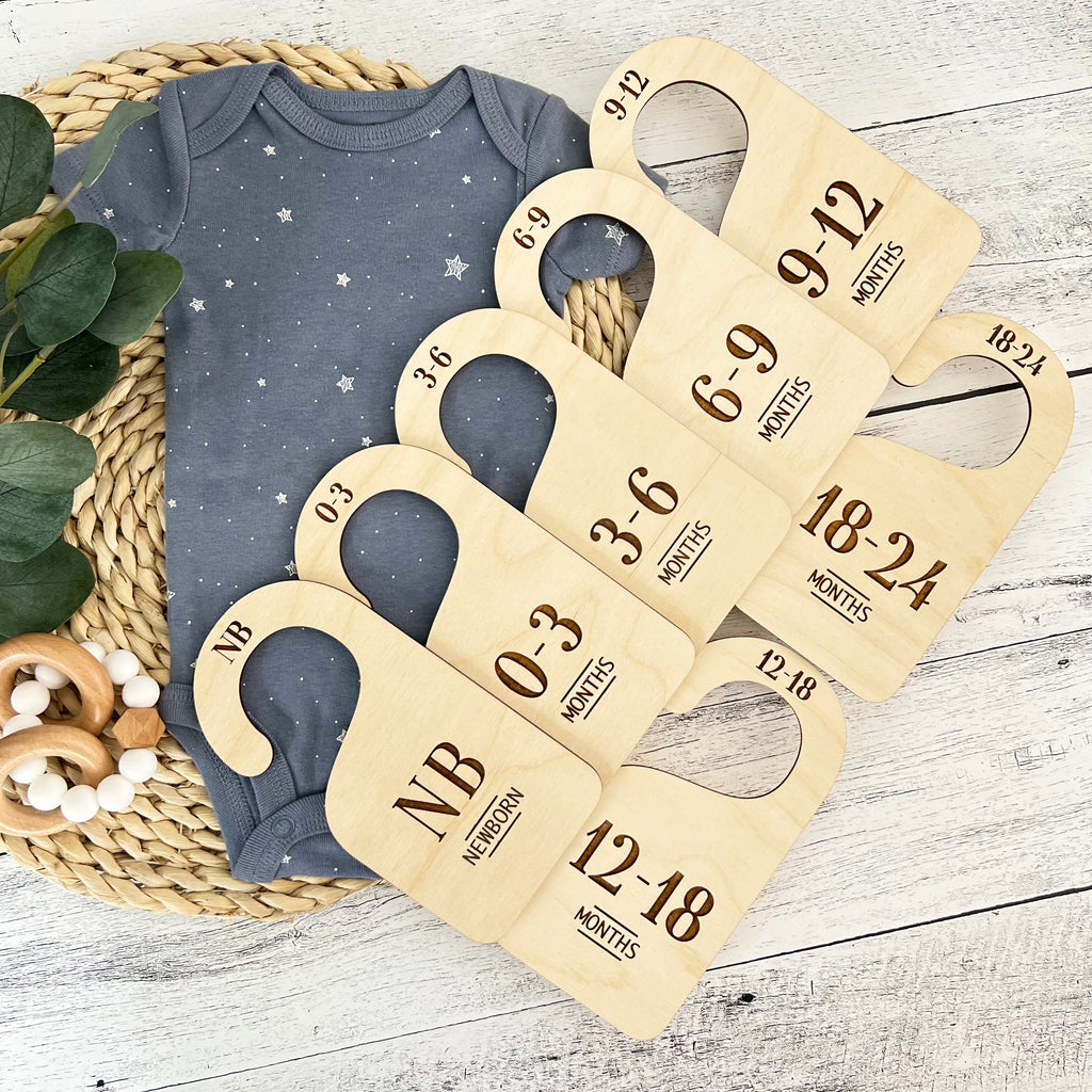 Baby Closet Divider Set | Clothes Size Markers For Babies | Baby Closet Organizers
