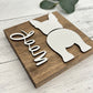 Personalized Dog Butt Sign | Woof
