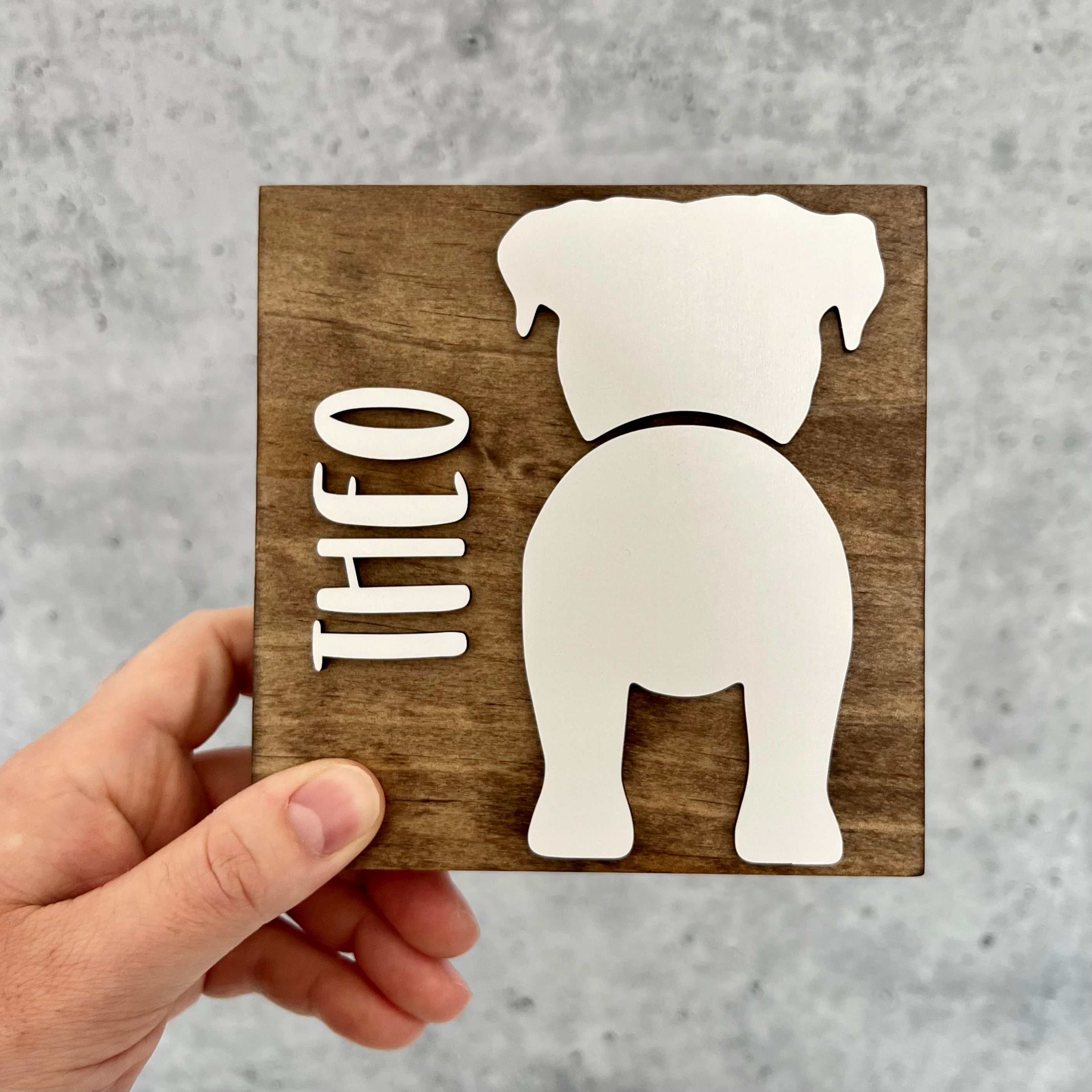 Personalized Dog Butt Sign