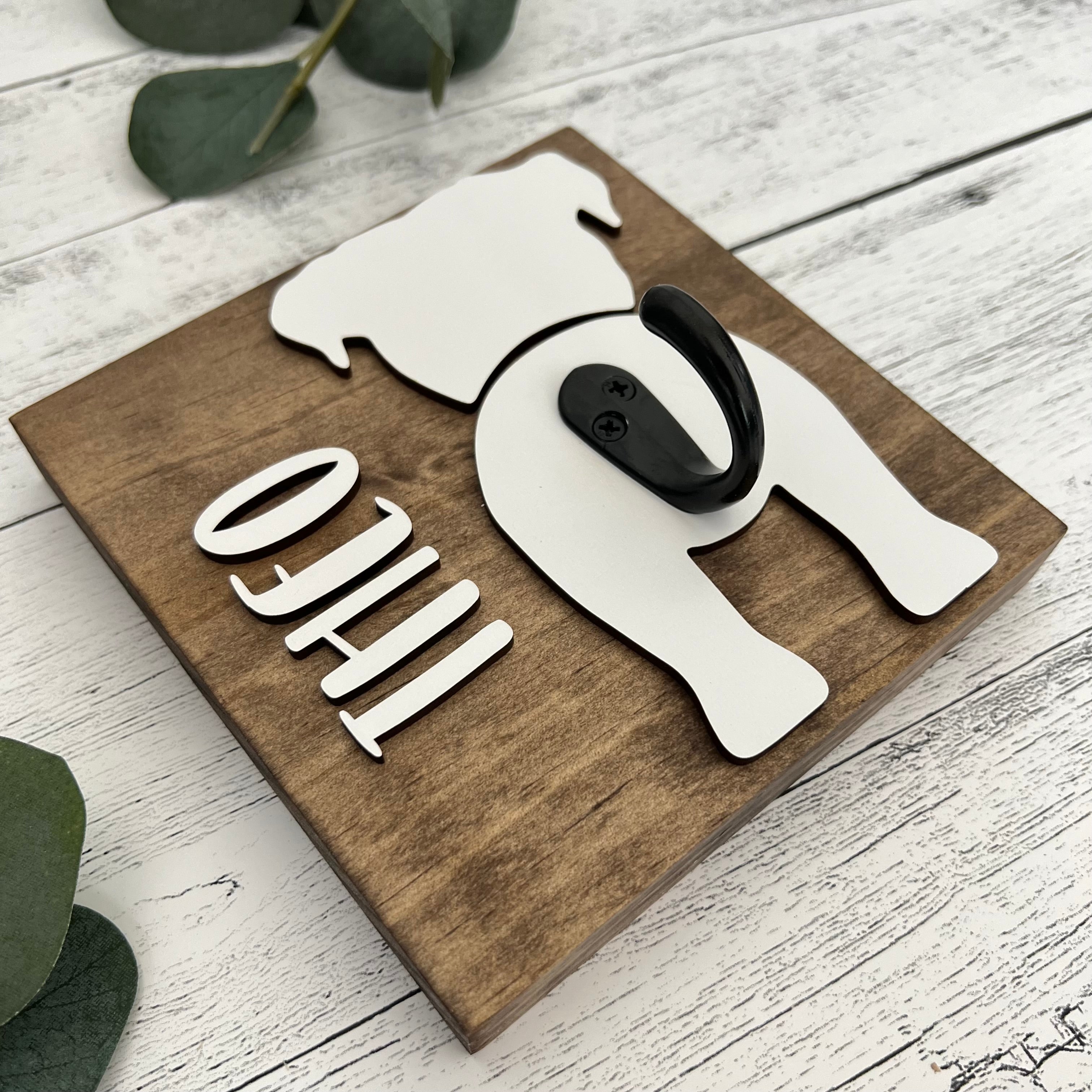 Personalized Dog Butt Leash Holder