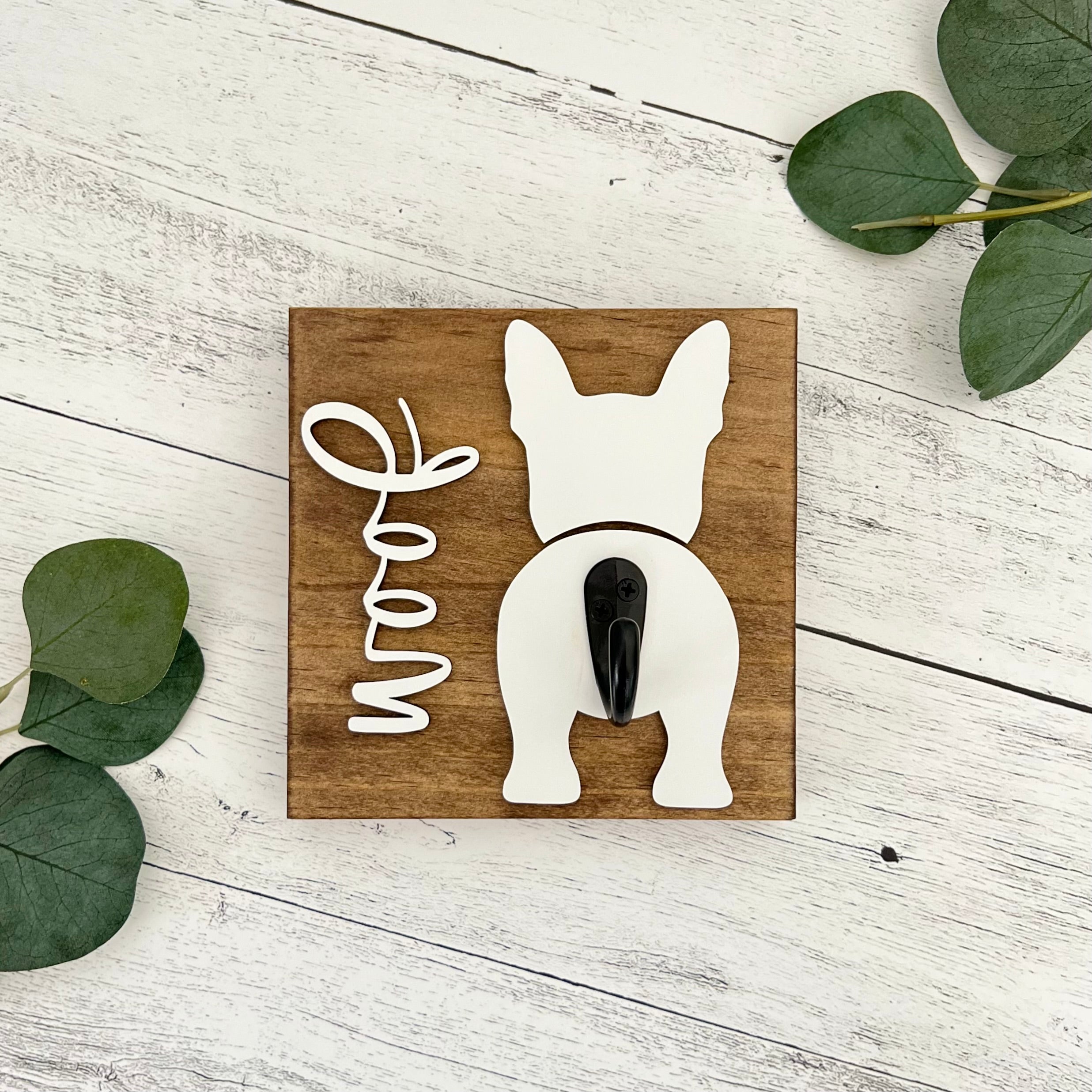 Custom Dog Butt Leash Holder | Woof
