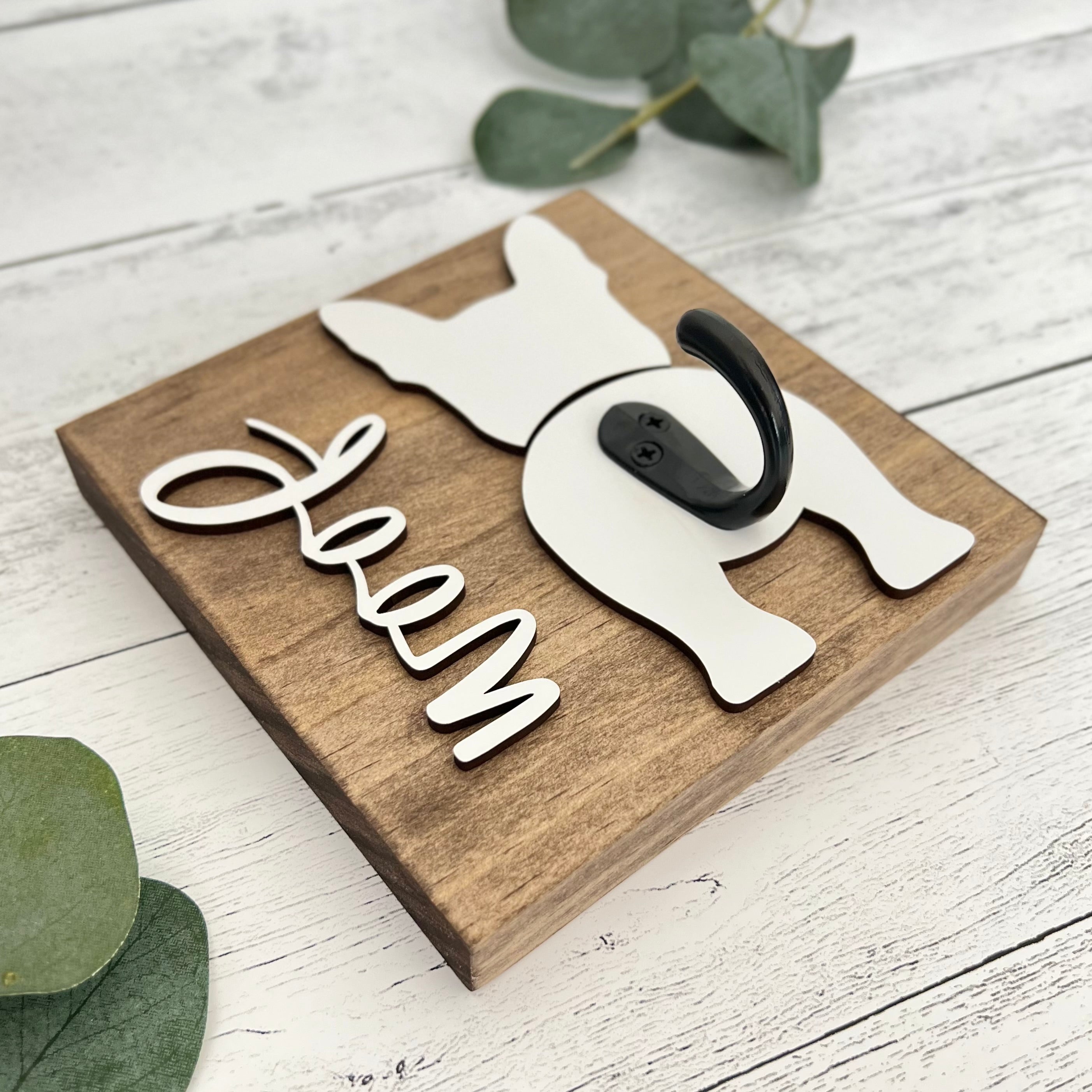 Custom Dog Butt Leash Holder | Woof