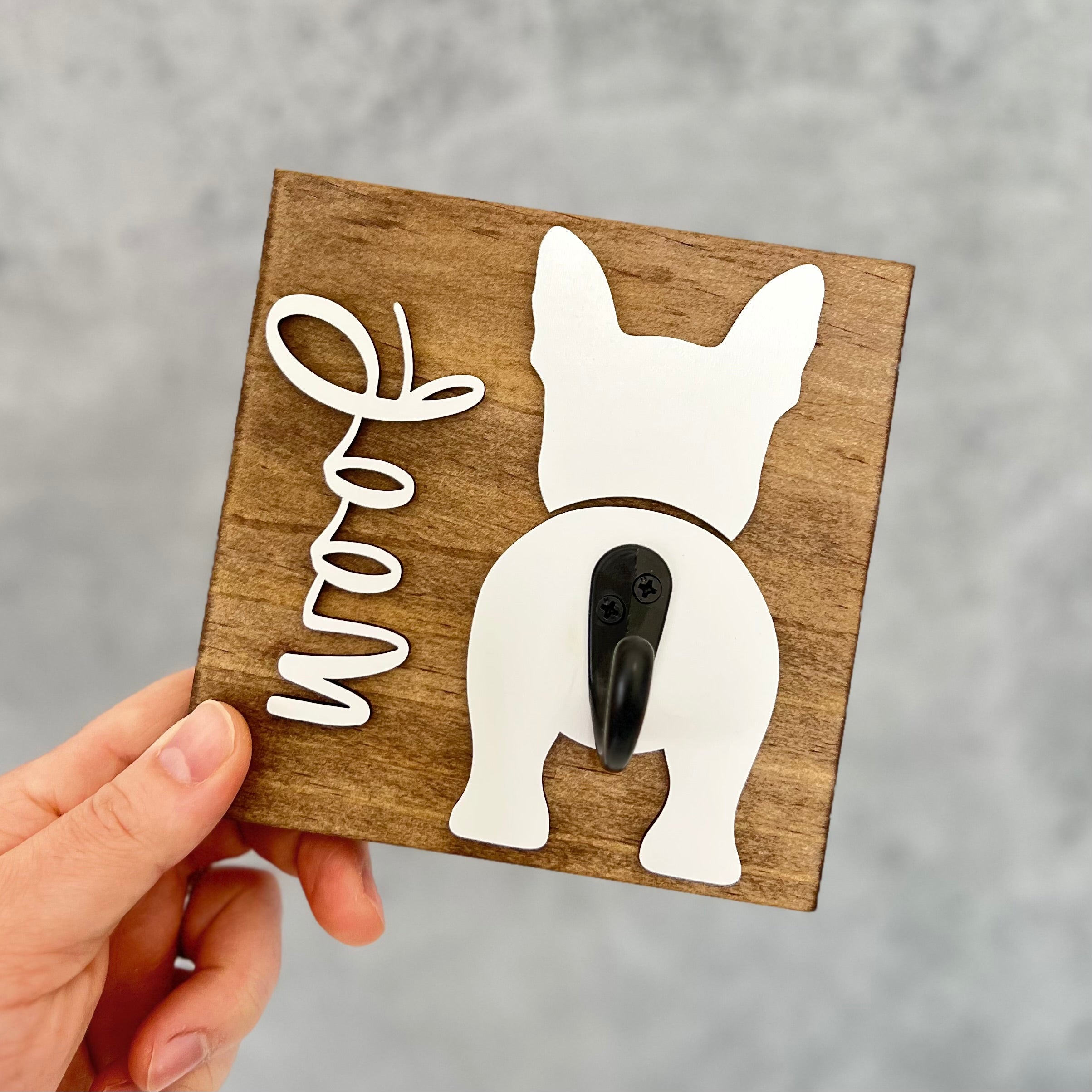 Custom Dog Butt Leash Holder | Woof