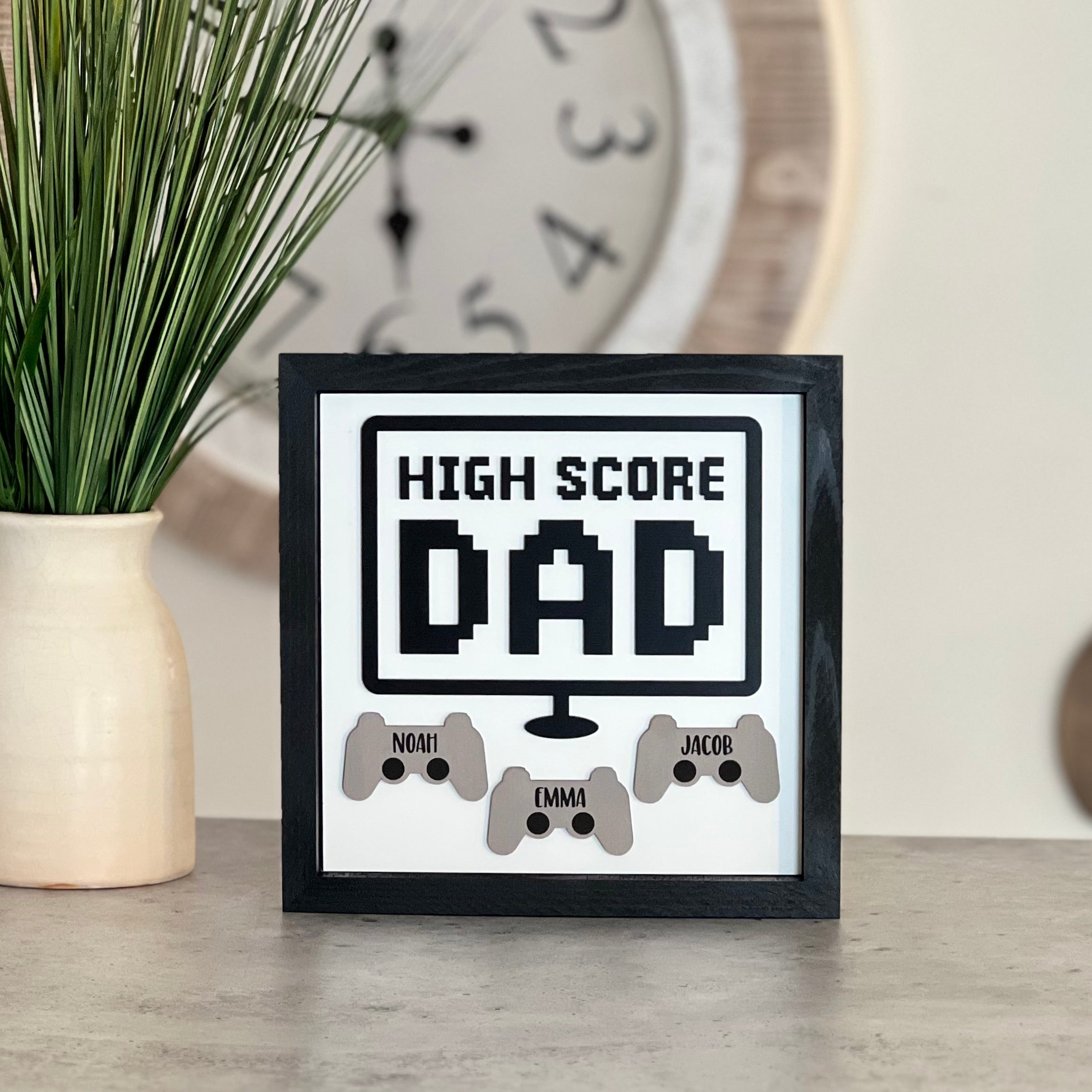 Personalized Father's Day Sign | High Score Dad