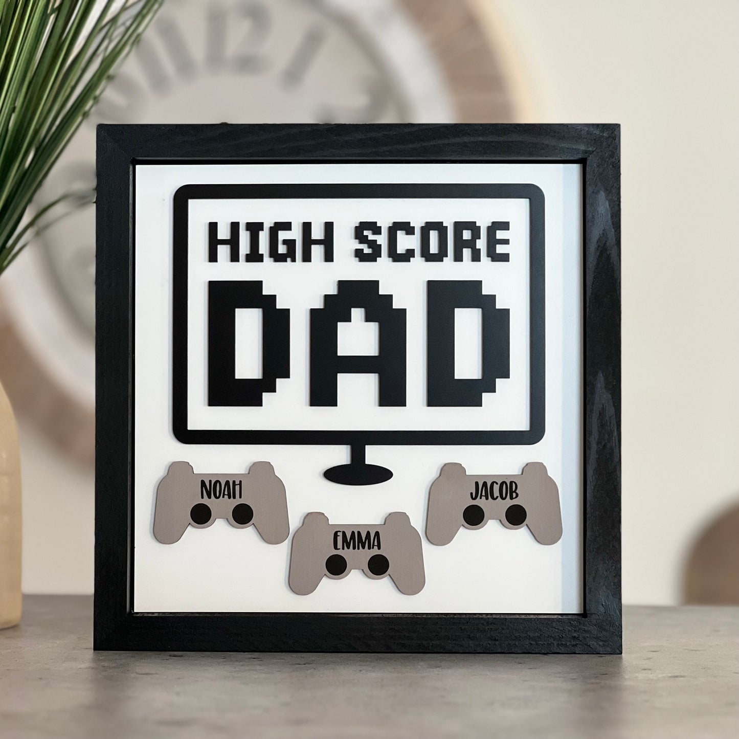 Personalized Father's Day Sign | High Score Dad