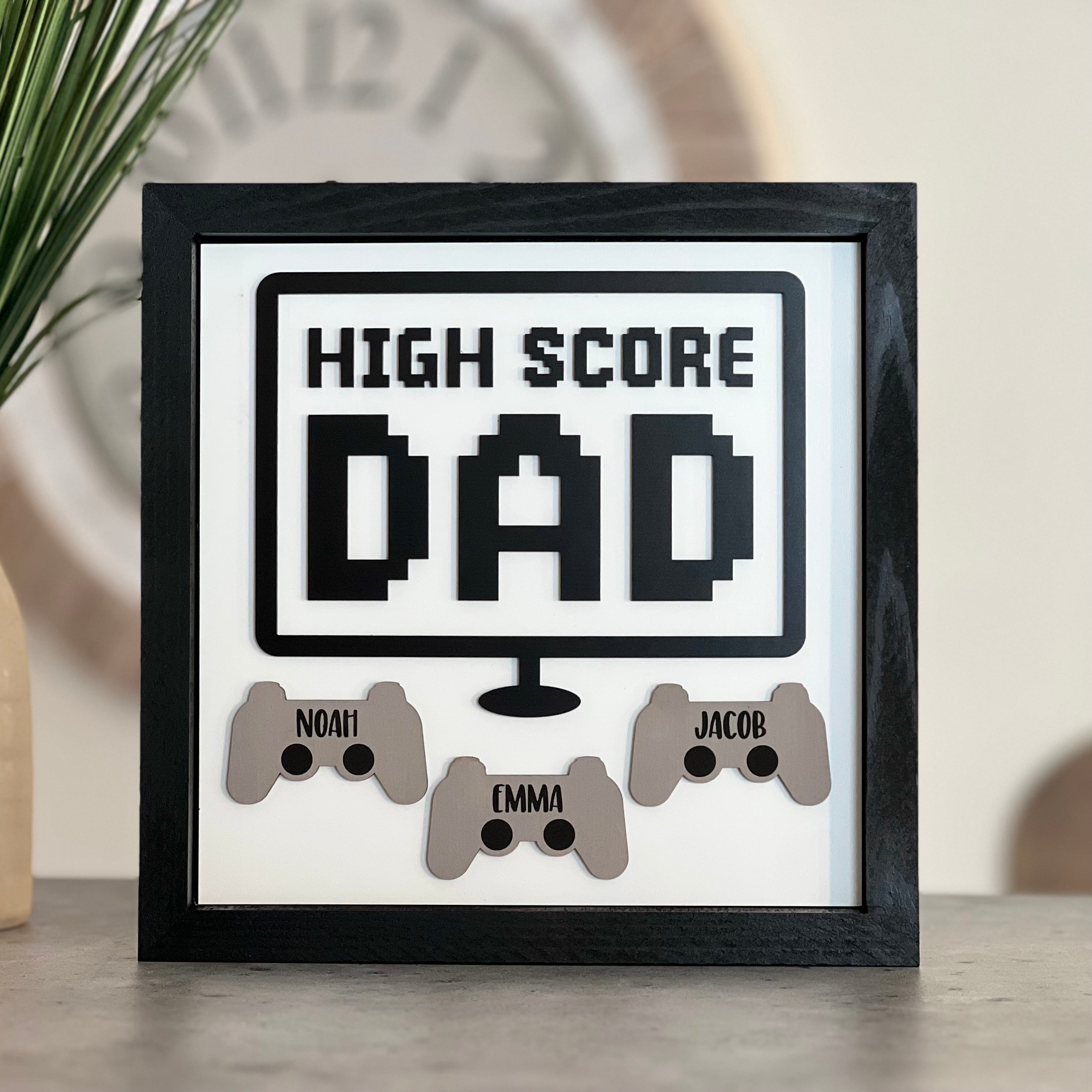 Personalized Father's Day Sign | High Score Dad