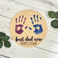 Kid's Hand Print Father's Day Sign